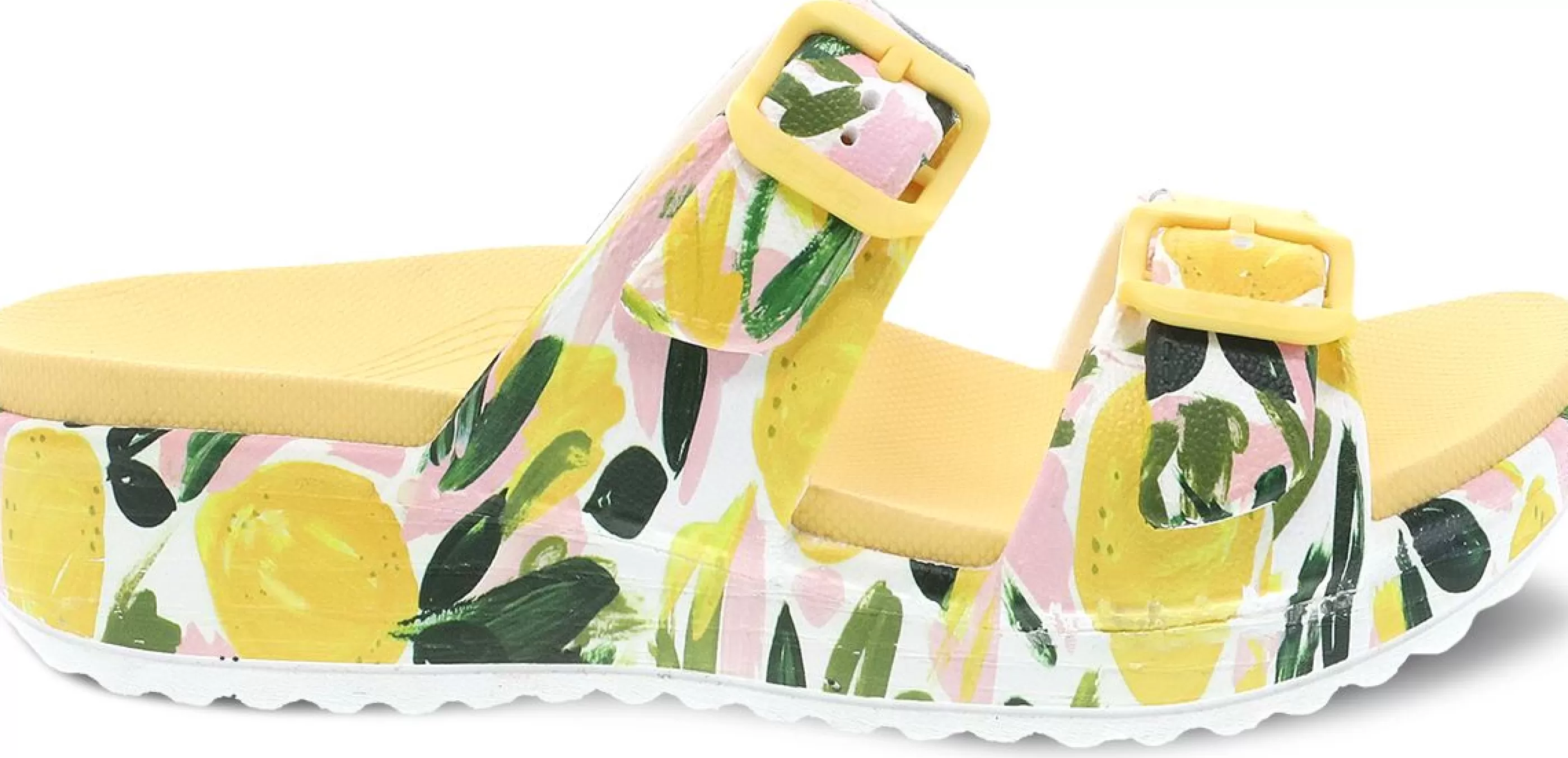 Best Kandi Lemons Yellow Eva Double Strap Slide Sandal Women Slipper