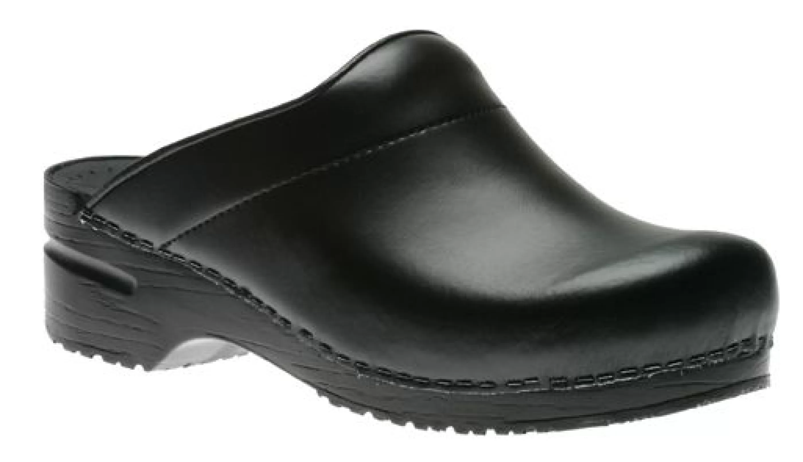 Clearance Karl Black Box Leather Clog Men Clog