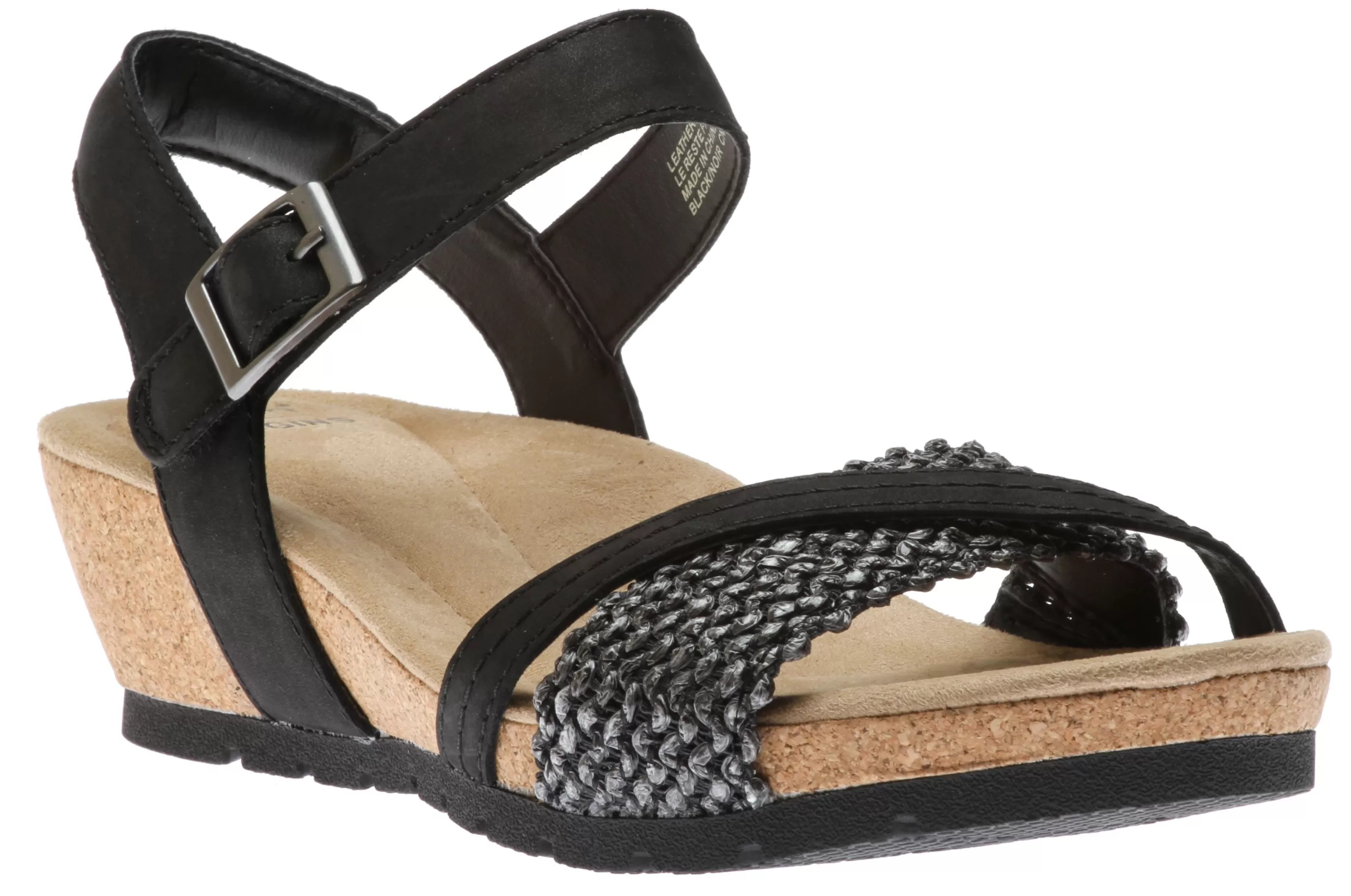 Cheap Kendra Kennedy Black Wedge Sandal Women Sandal