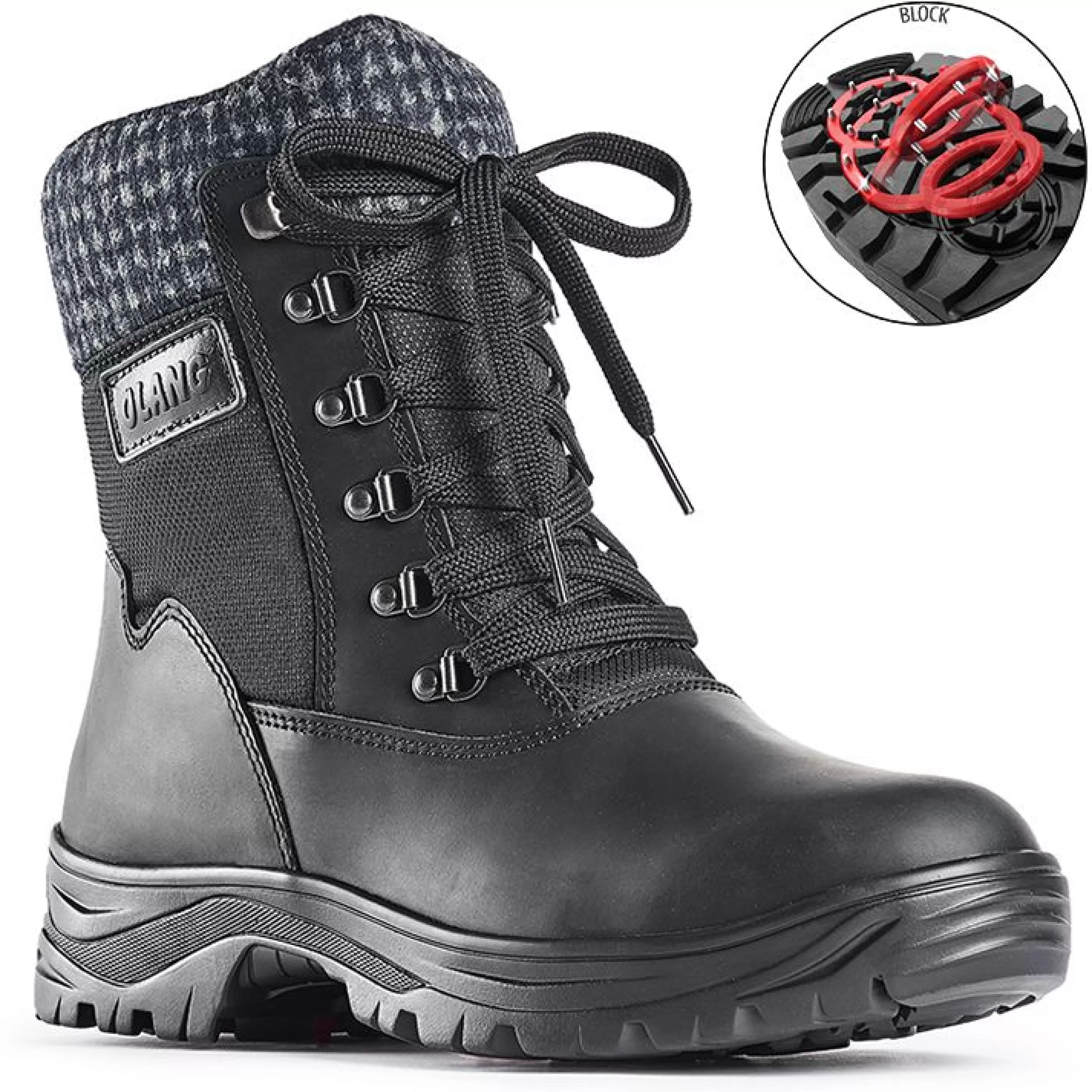 Hot Kursk Black Winter Boot Men Boot