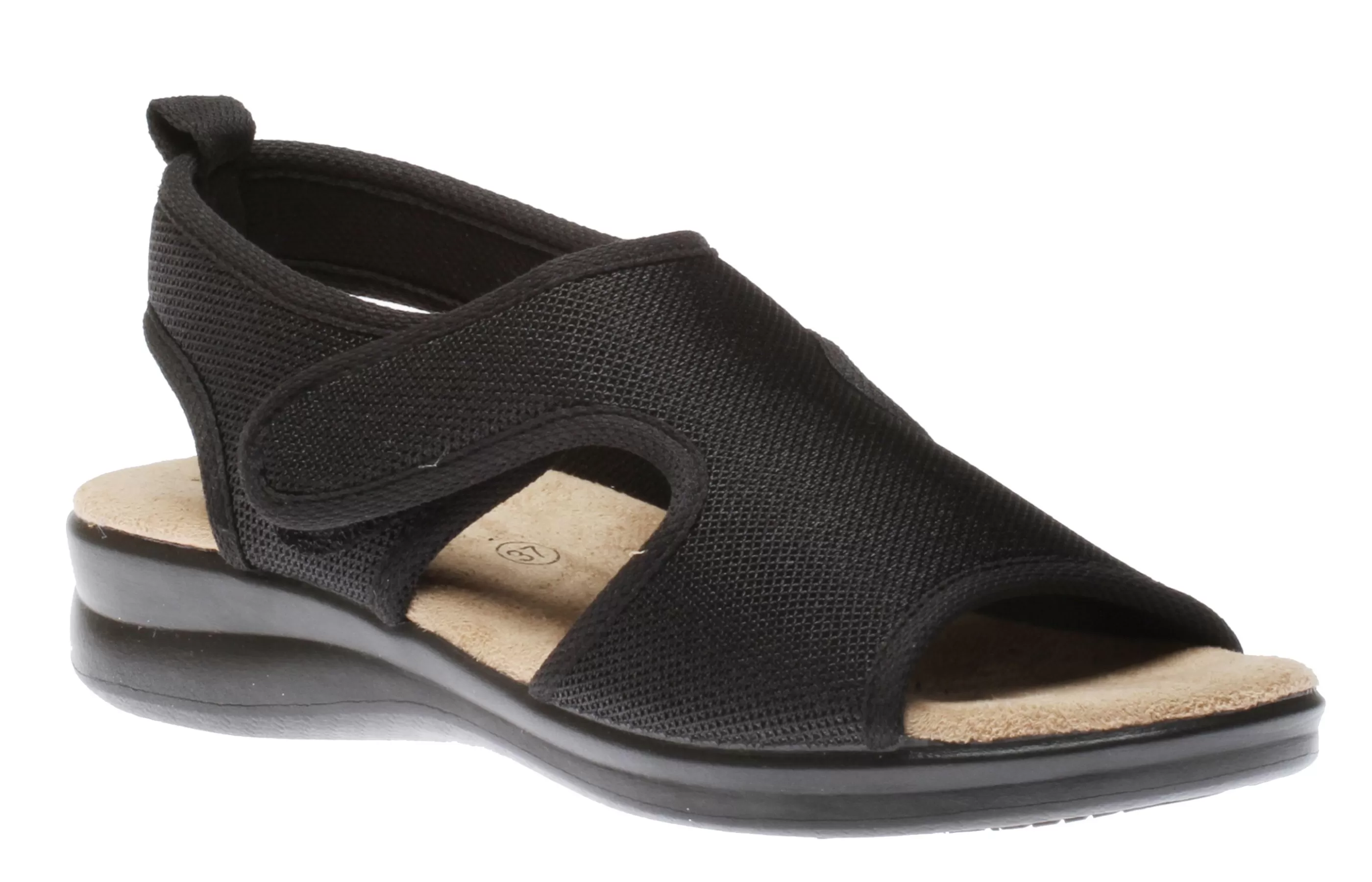 Cheap Ladies Velcro Black Women Sandal