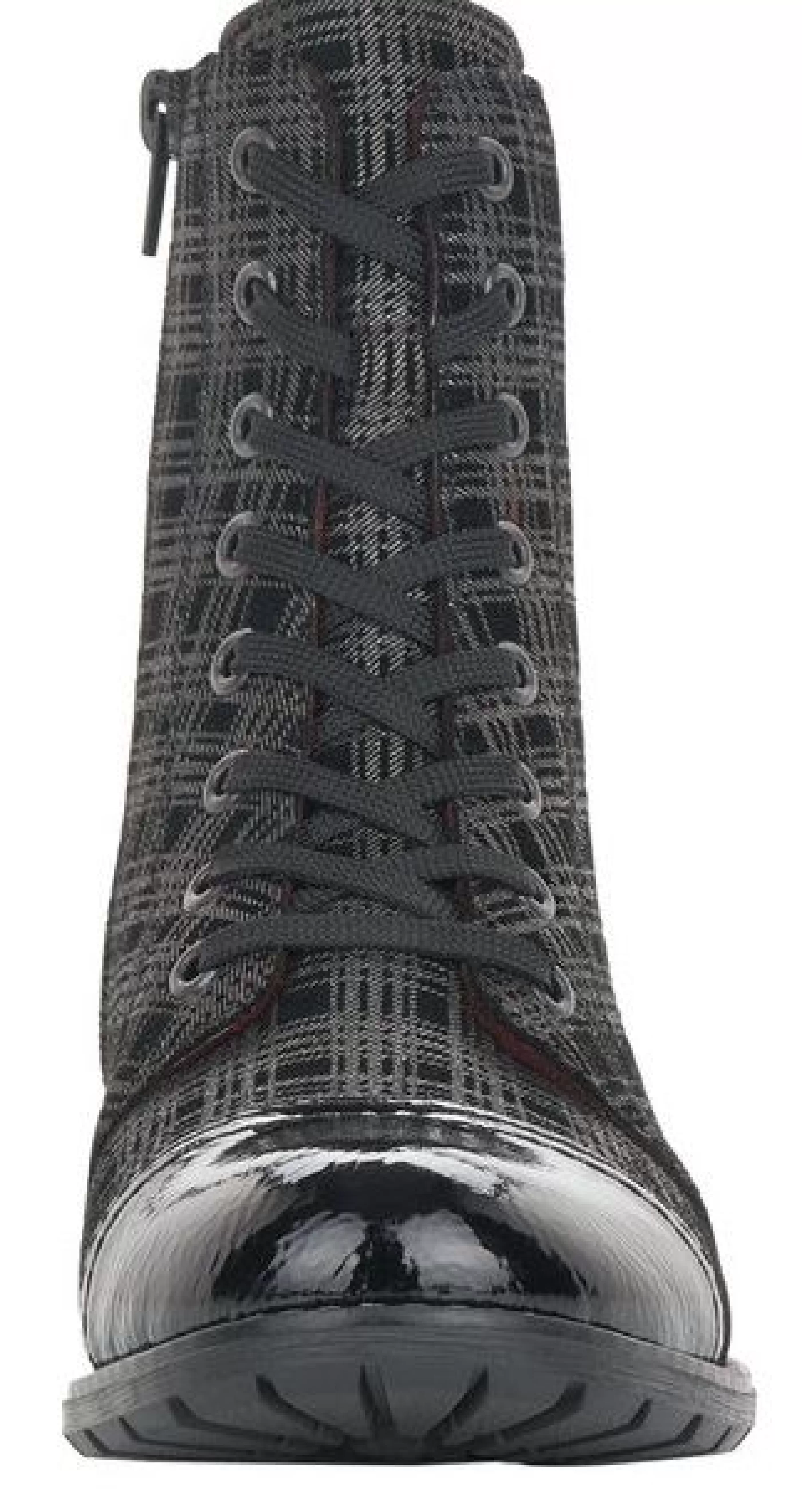 Shop Largo Black Grey Tartan Ankle Dress Boot Women Dress Boot