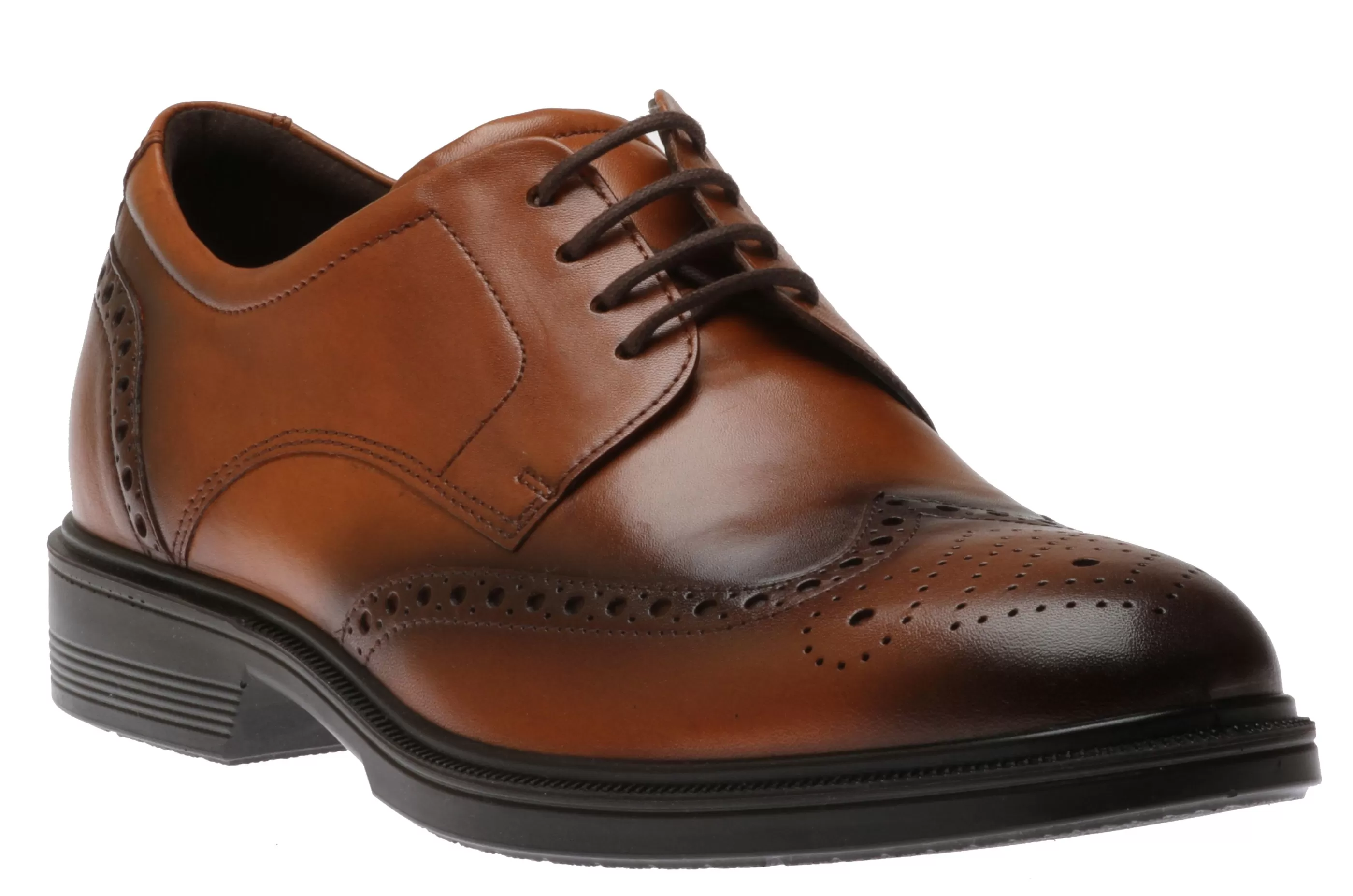 Store Lisbon Amber Brown Leather Brogue Dress Shoe Men Dress