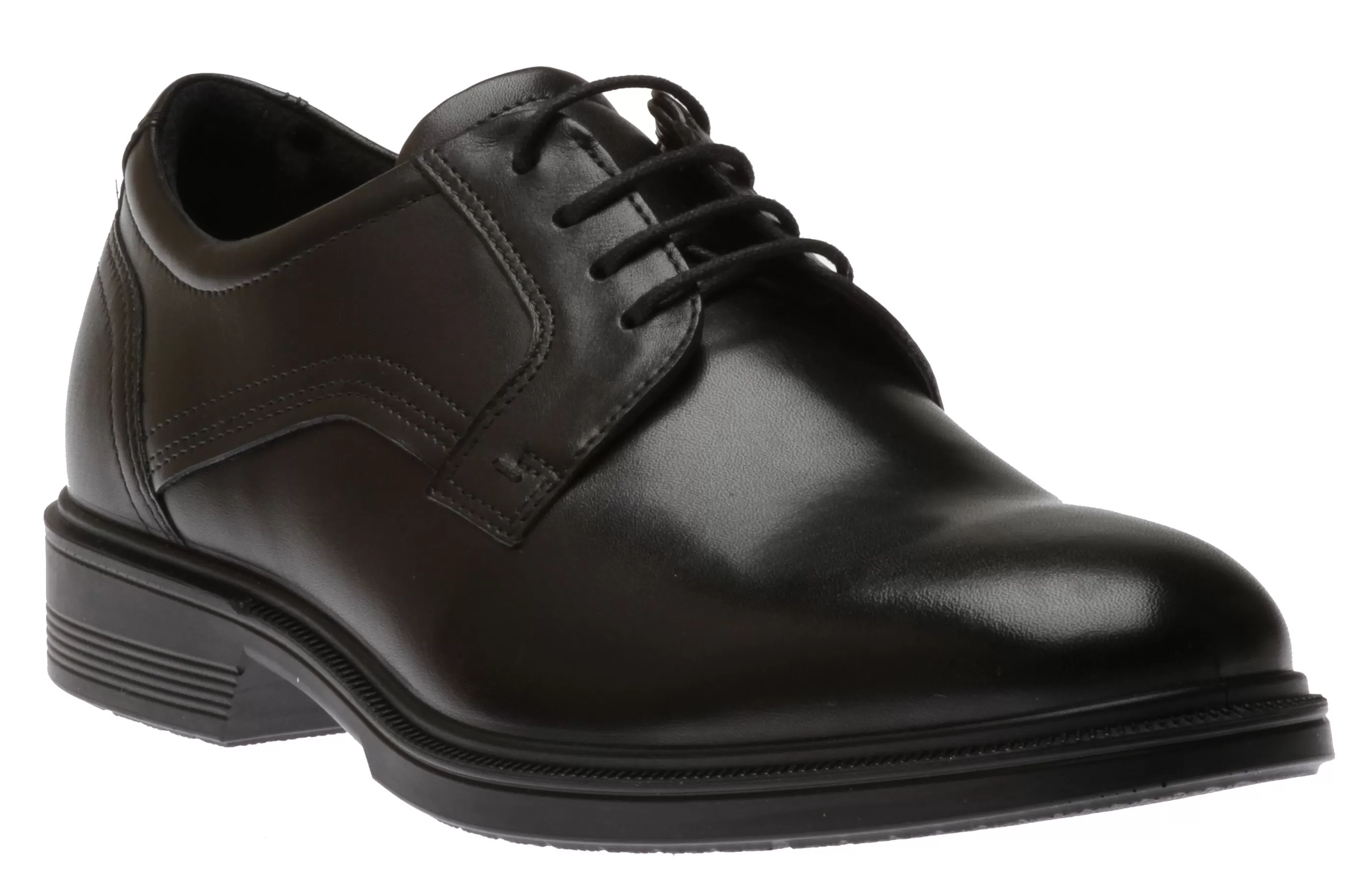 New Lisbon Black Leather Lace-Up Plain Toe Dress Shoe Men Dress