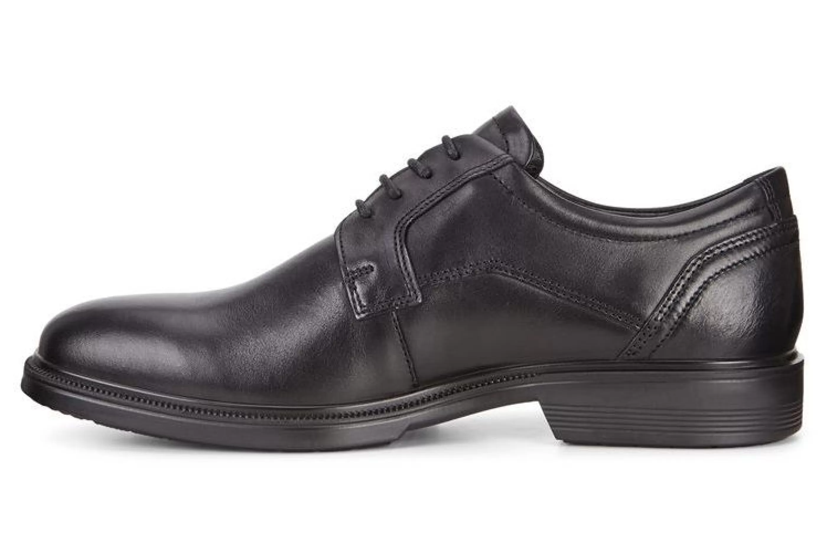 New Lisbon Black Leather Lace-Up Plain Toe Dress Shoe Men Dress