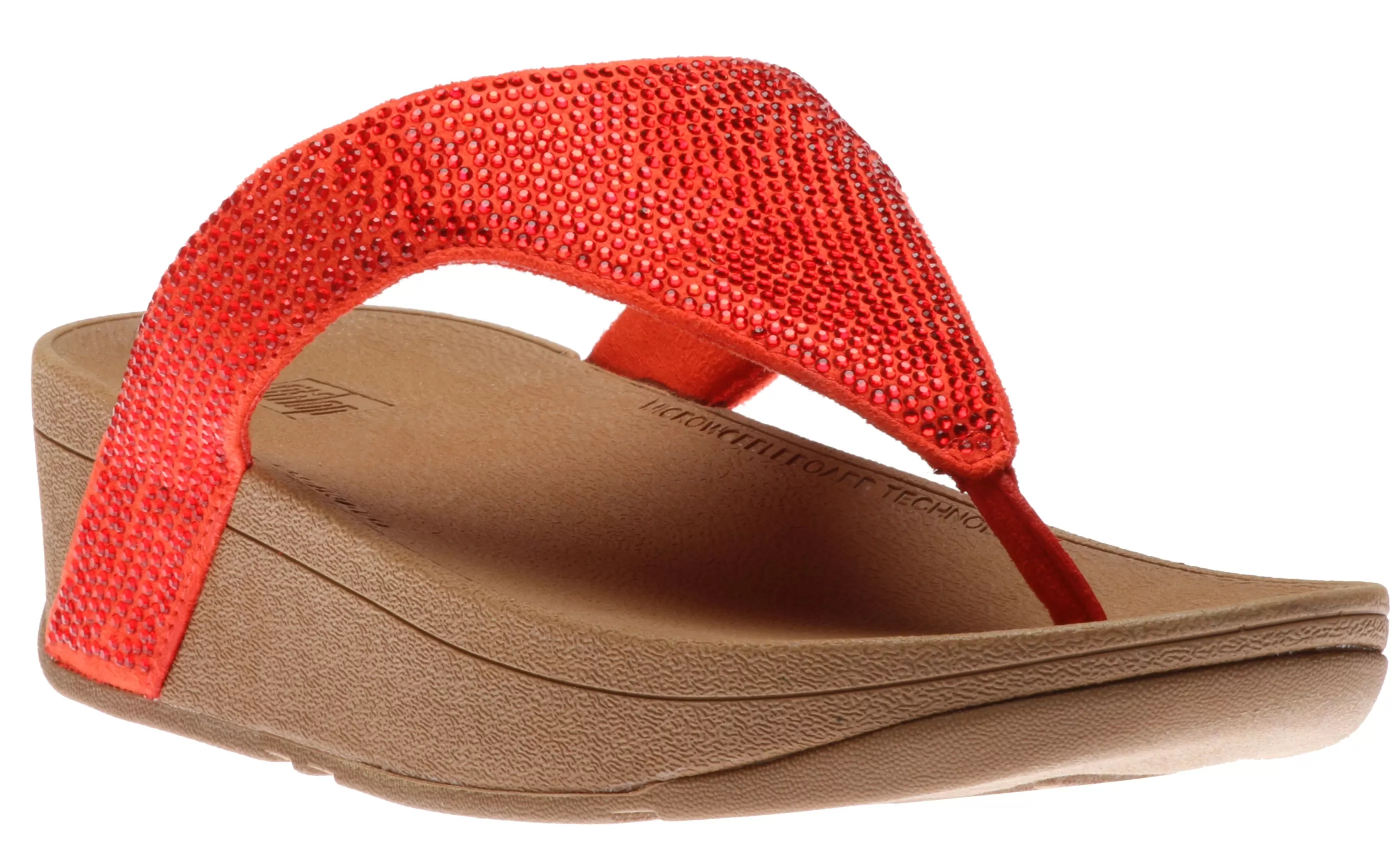 Cheap Lottie Shimmer Crystal Passion Red Thong Sandal Women Toe Thong