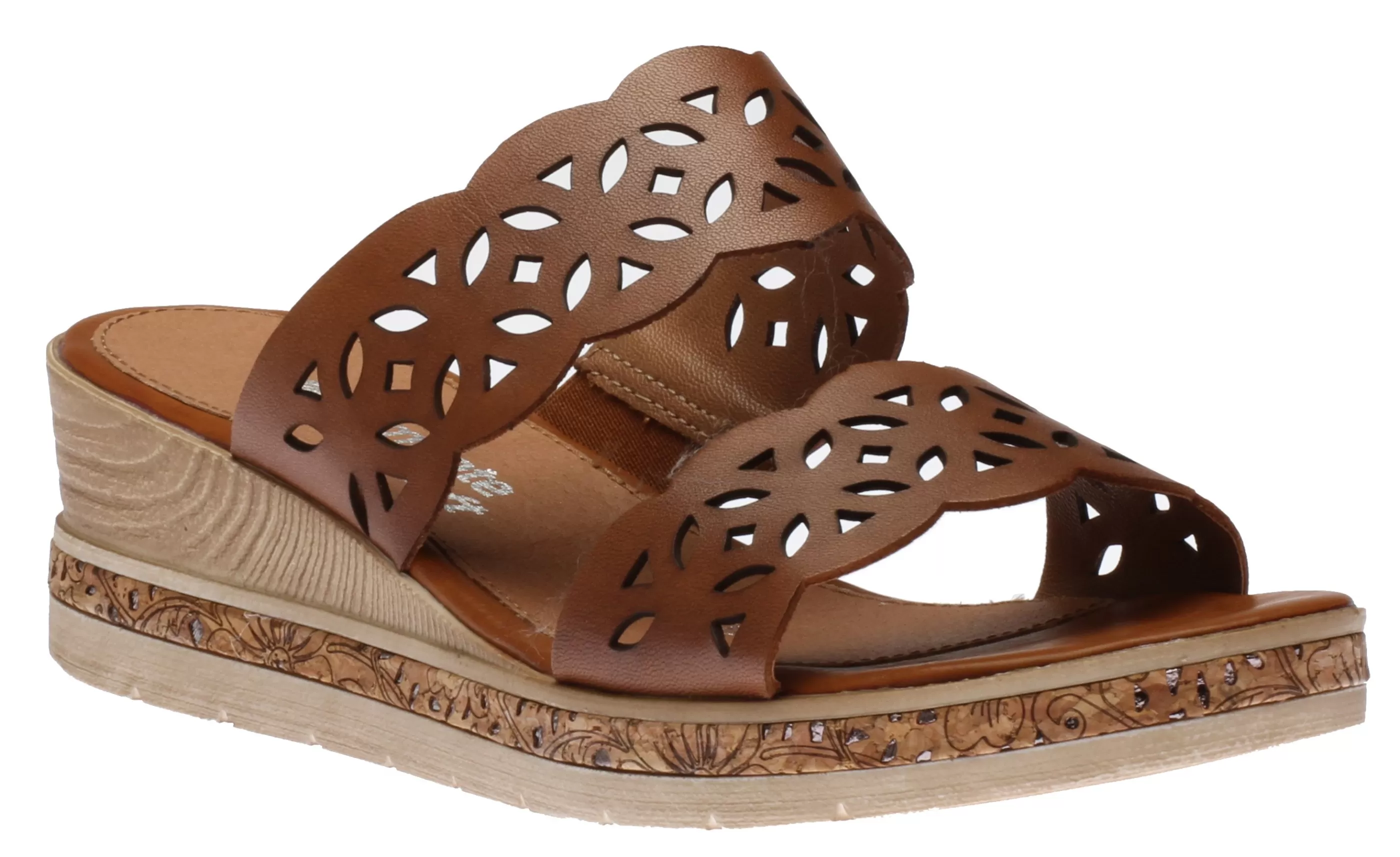 Clearance Lugano Slide Brown Women Slide