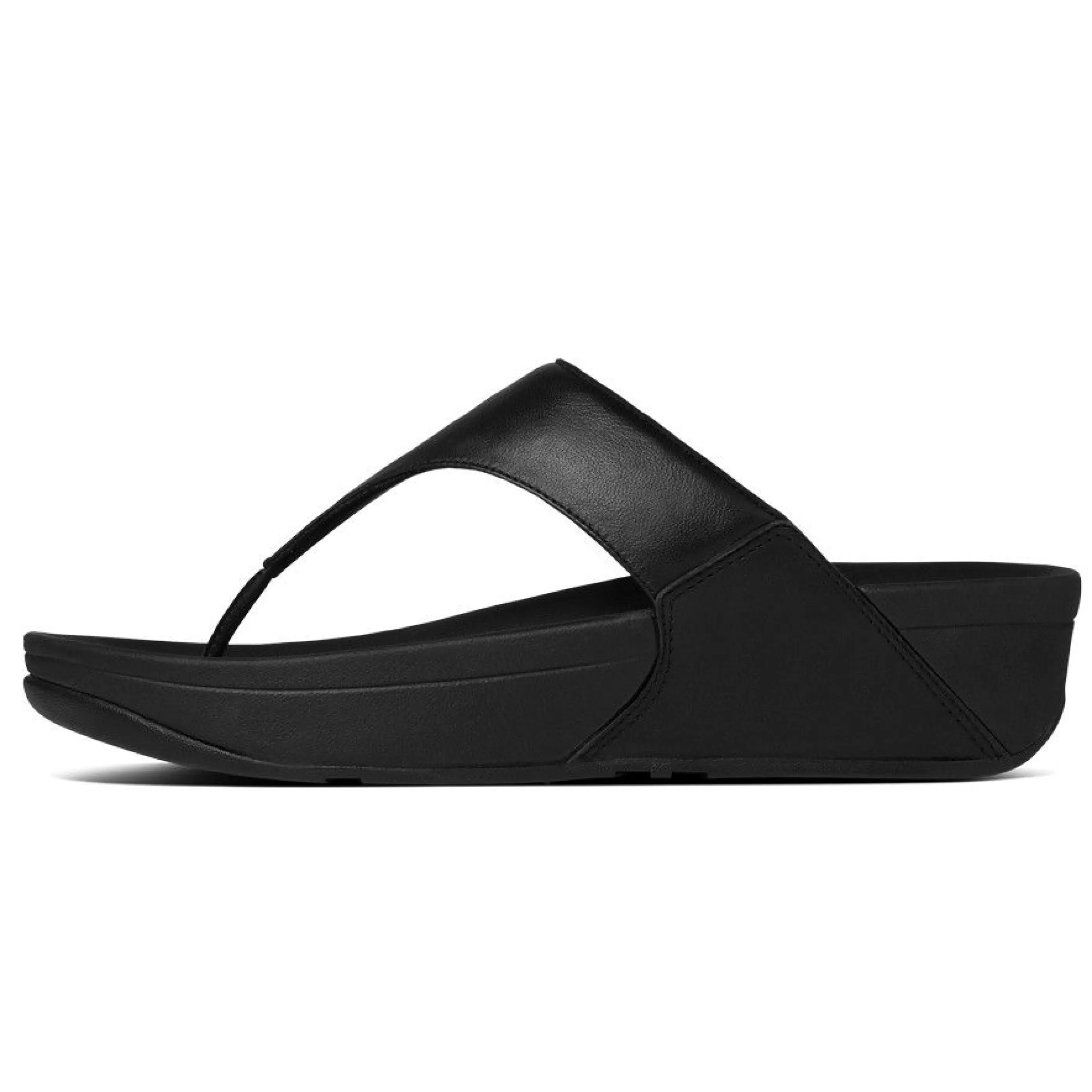 Flash Sale Lulu Black Leather Thong Sandal Women Toe Thong