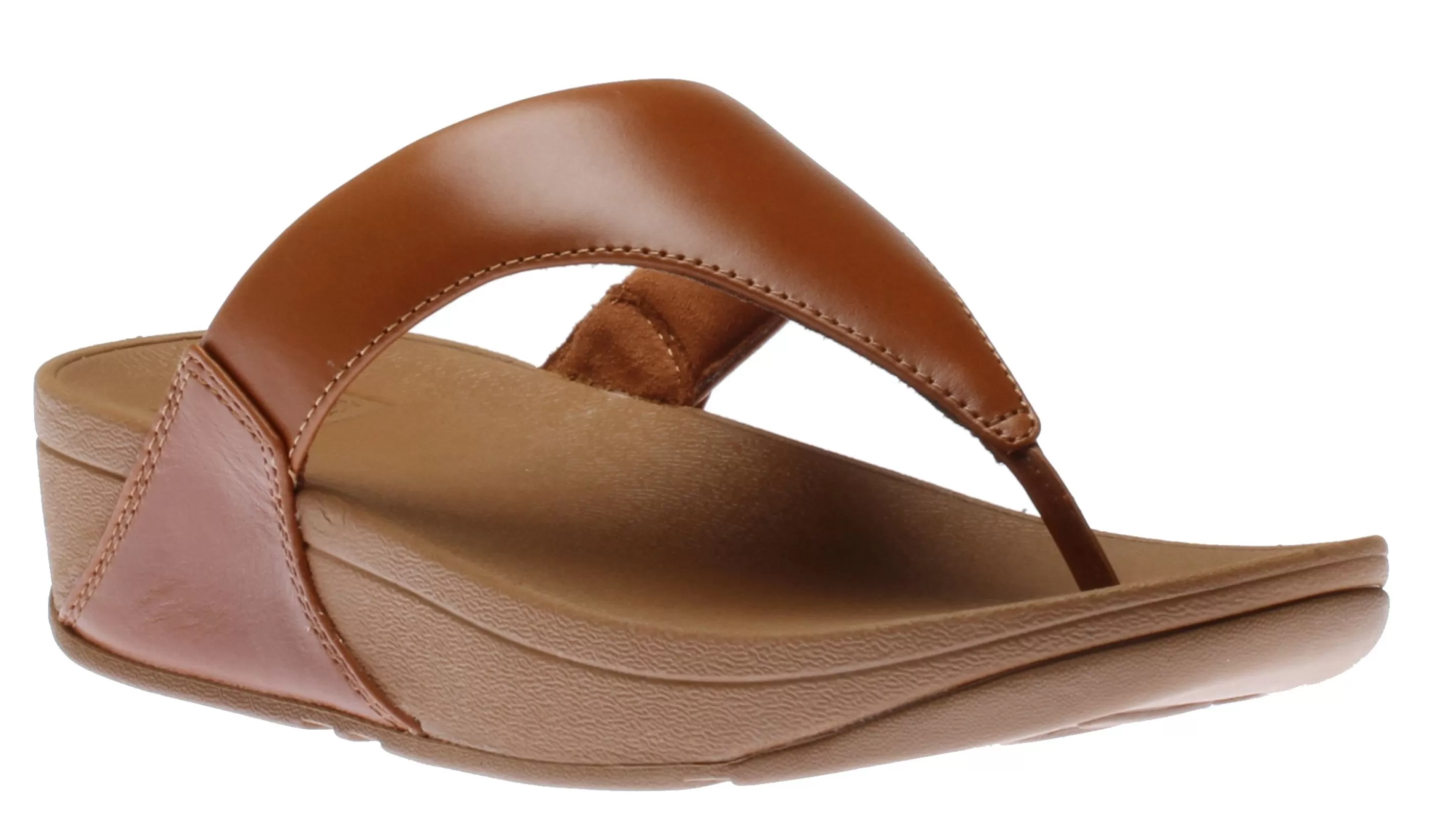 Flash Sale Lulu Light Tan Brown Leather Thong Sandal Women Toe Thong