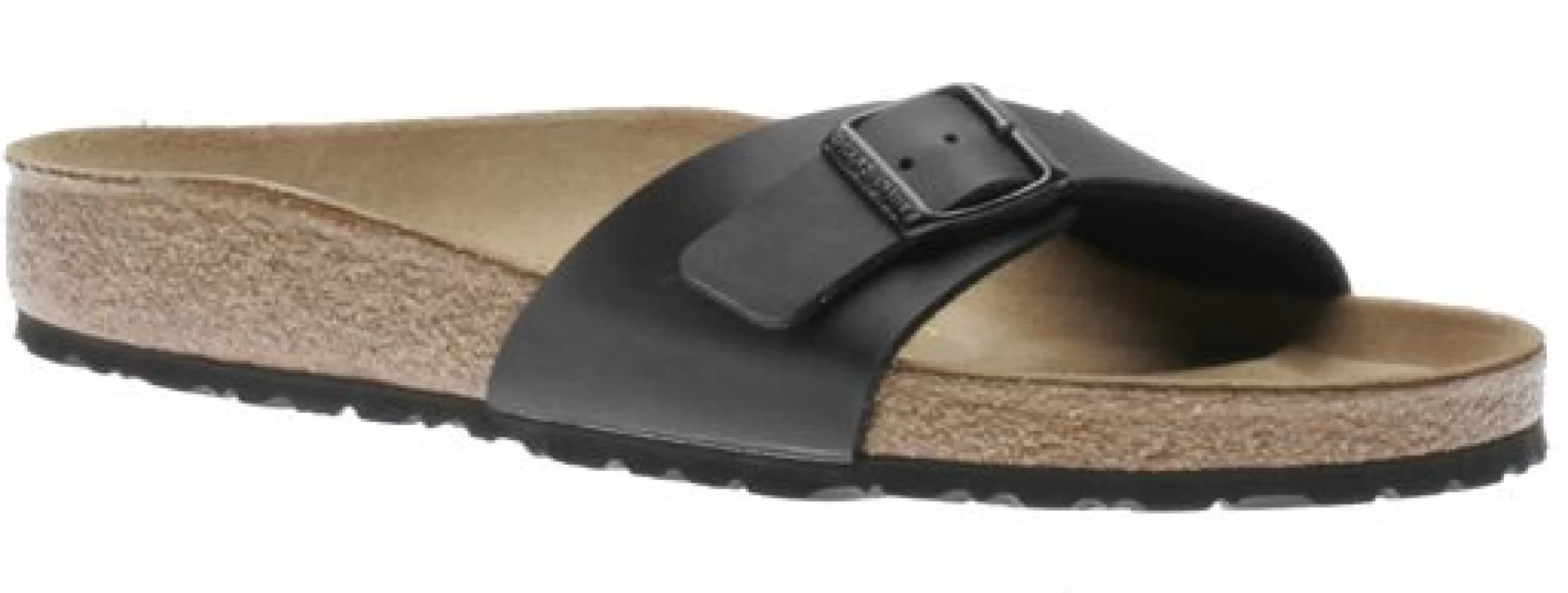 Cheap Madrid Birko-Flor Black Slide Sandal Women Slide