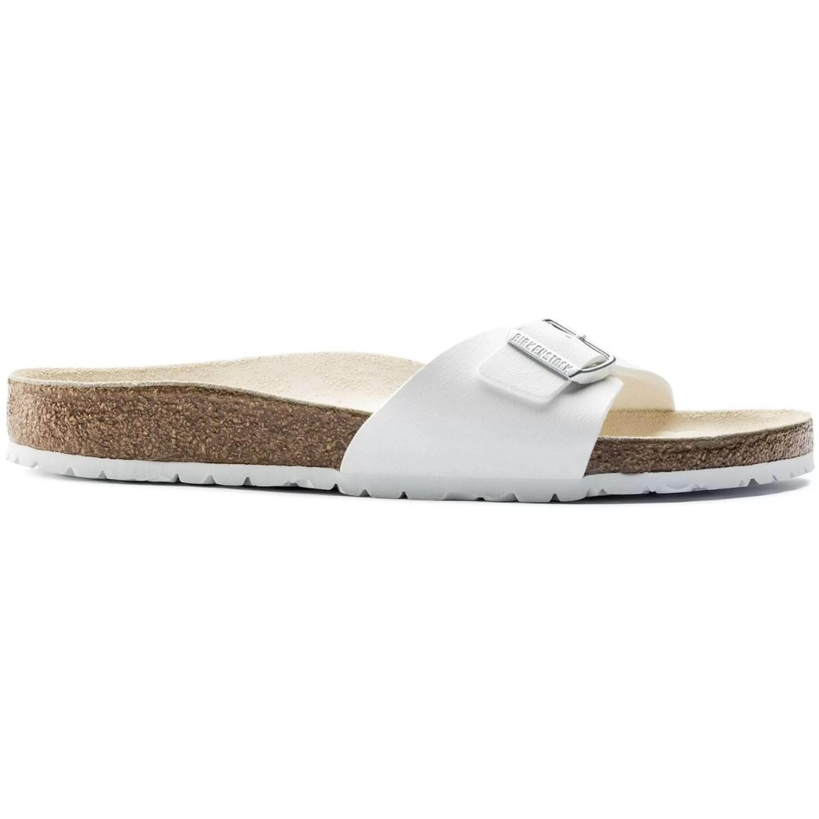 Fashion Madrid Birko-Flor White Slide Sandal Women Slide