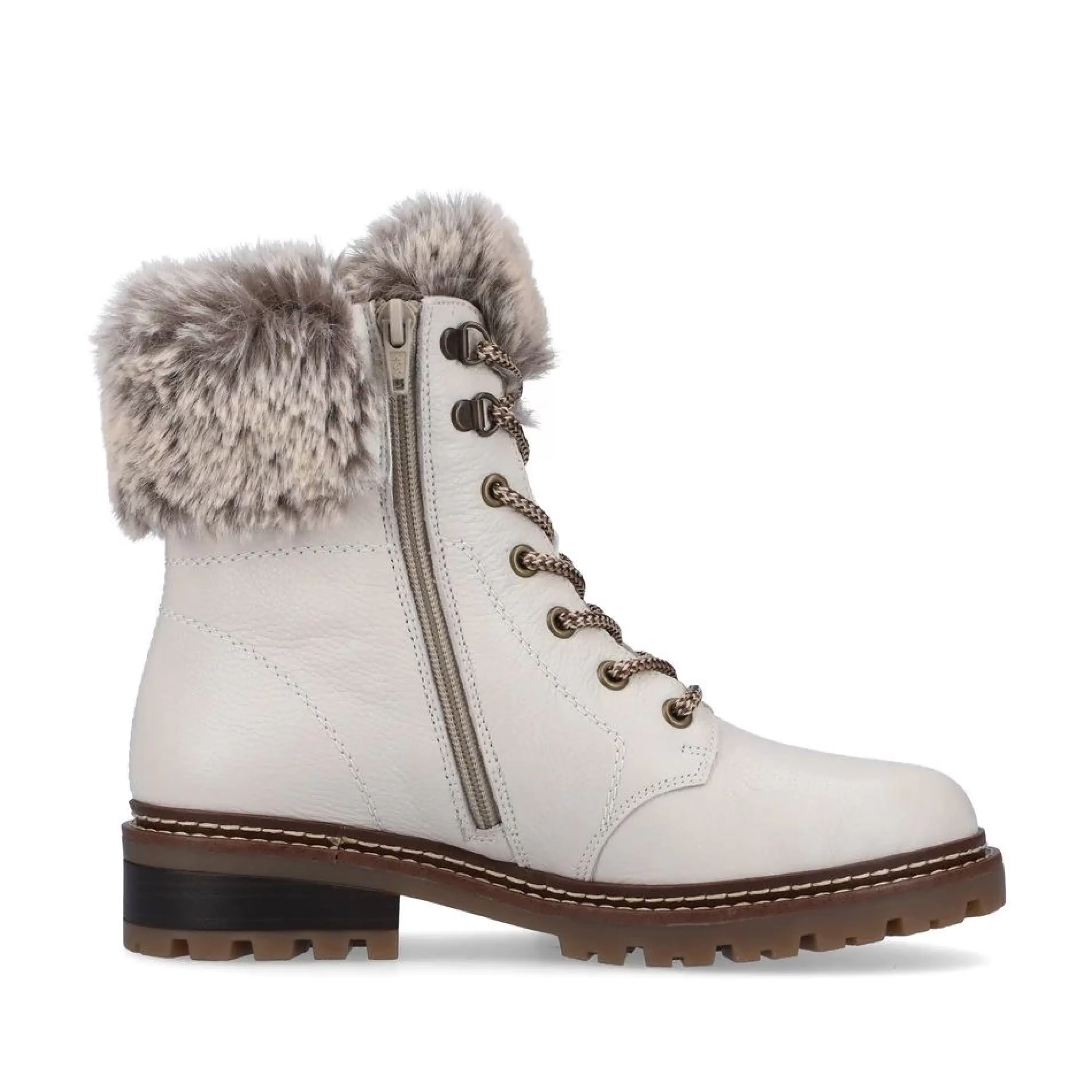 Clearance Mason Zip Lace White Women Boot