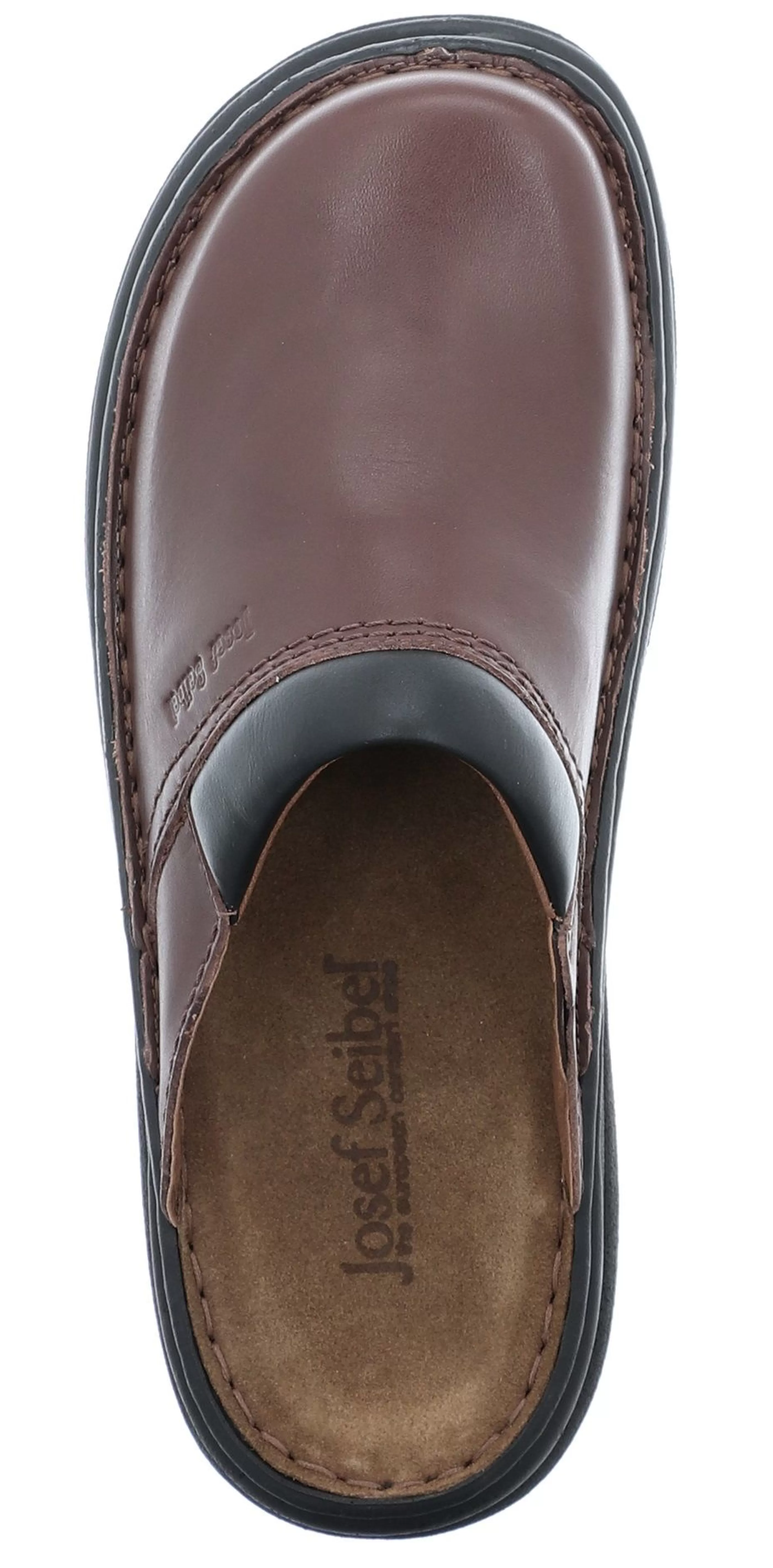 Shop Max Brandy Brown Leather Slipper Men Clog