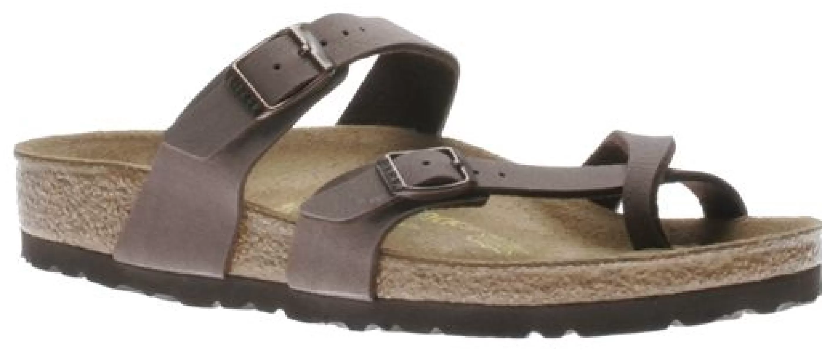 Cheap Mayari Birko-Flor Nubuck Mocha Brown Sandal Women Toe Thong