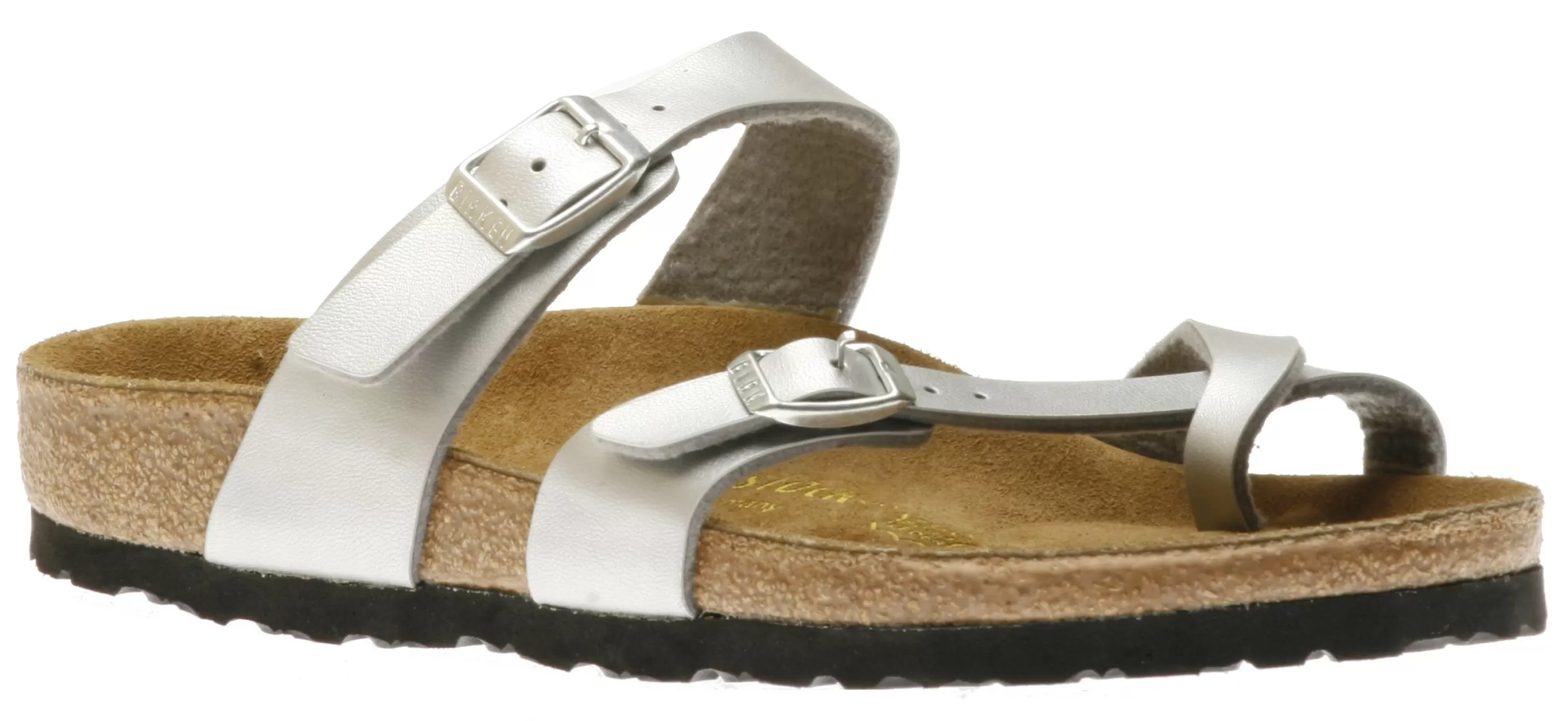 Clearance Mayari Birko-Flor Silver Sandal Women Toe Thong