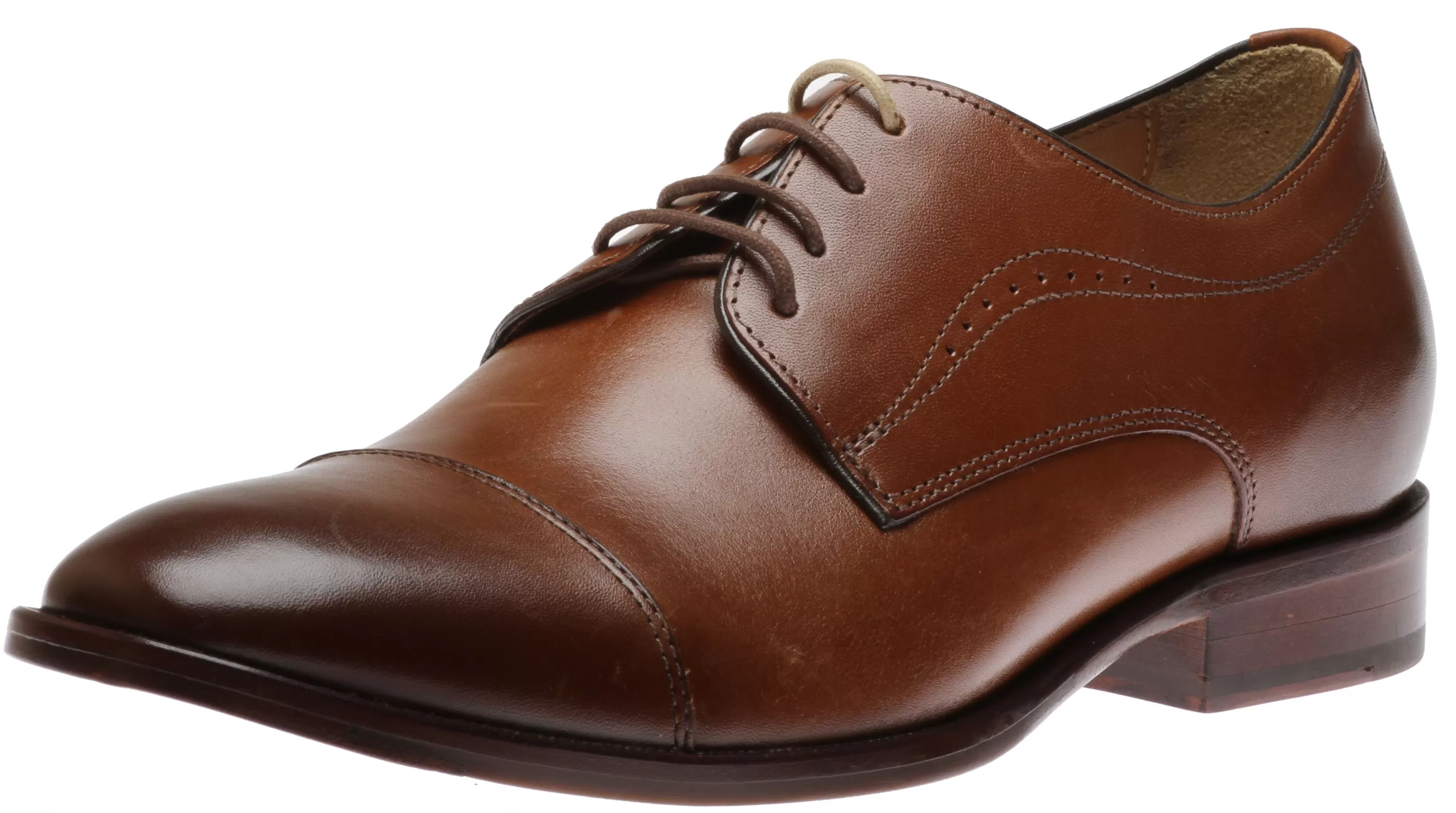 New Mcclain Cap Toe Tan Men Dress