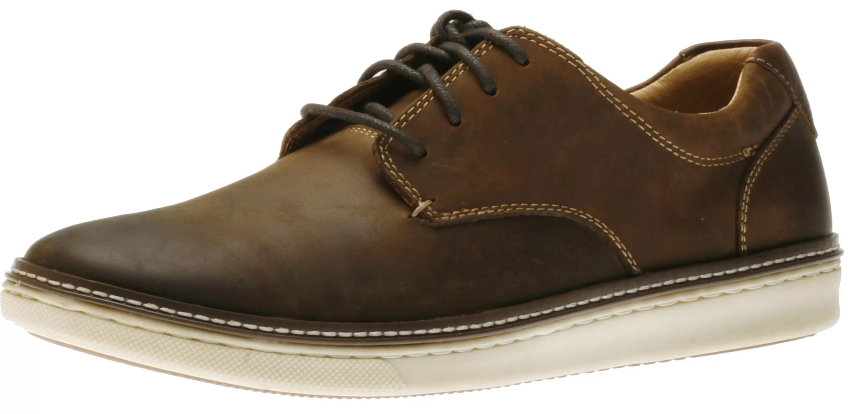 Cheap Mcguffey Plain Toe Brown Leather Derby Sneaker Men Walking