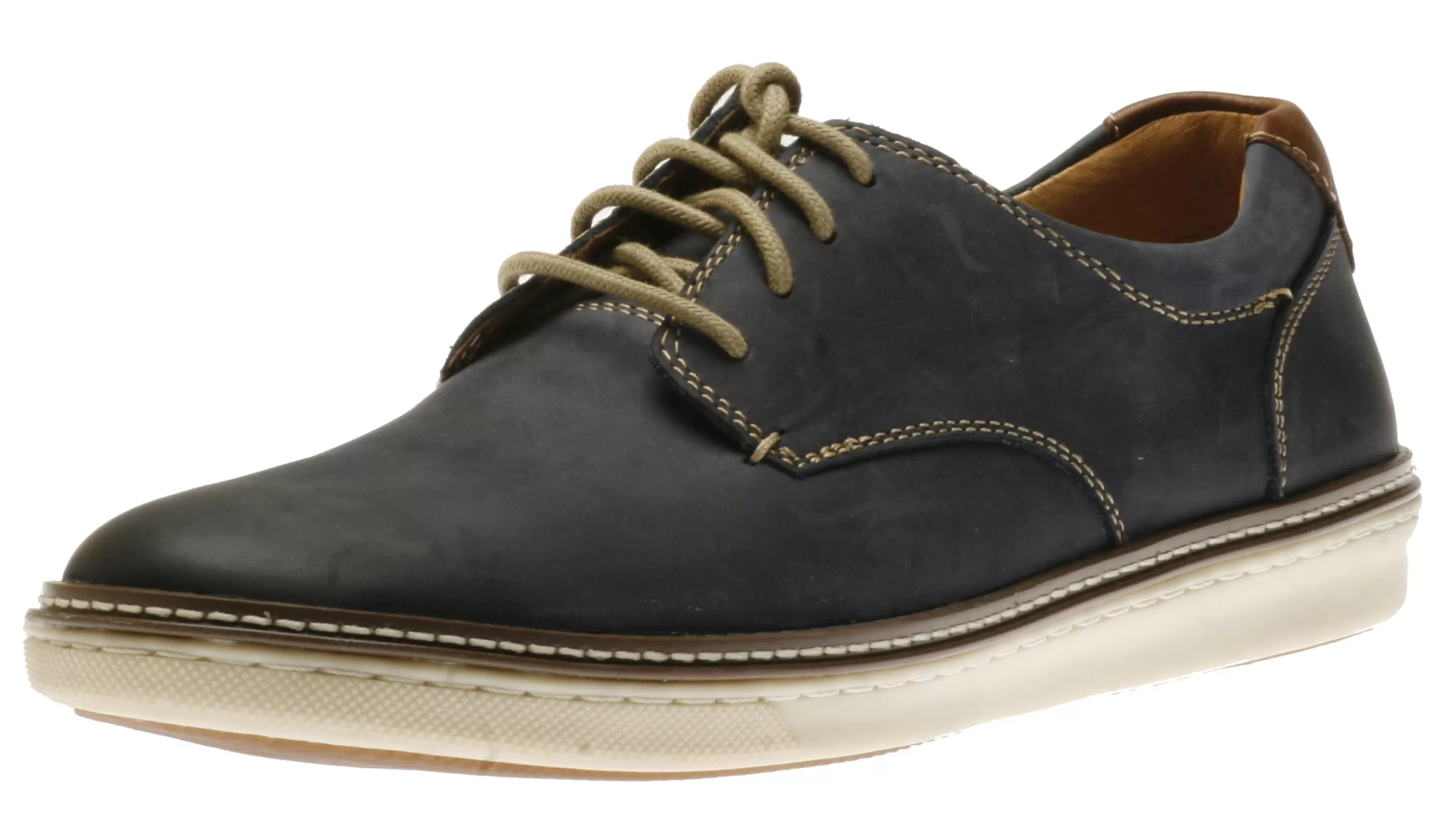 Outlet Mcguffey Plain Toe Navy Leather Derby Sneaker Men Dress Casual