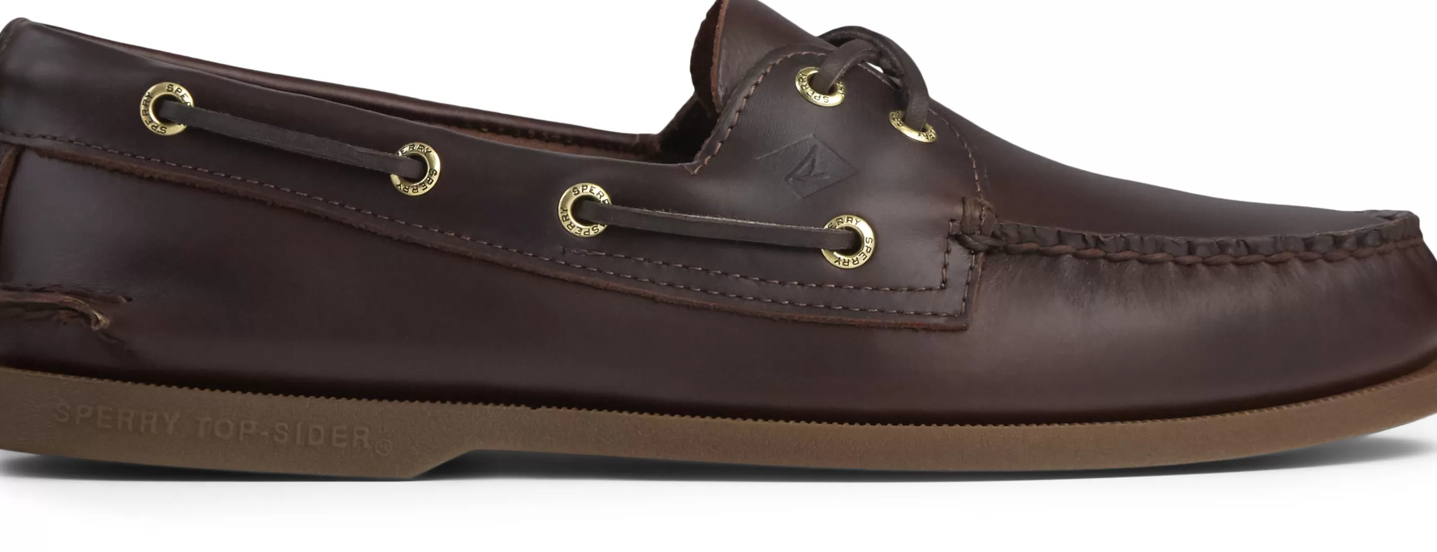 Flash Sale Men's Authentic Original Amaretto Brown Two-Eye Boat Shoe Men Walking