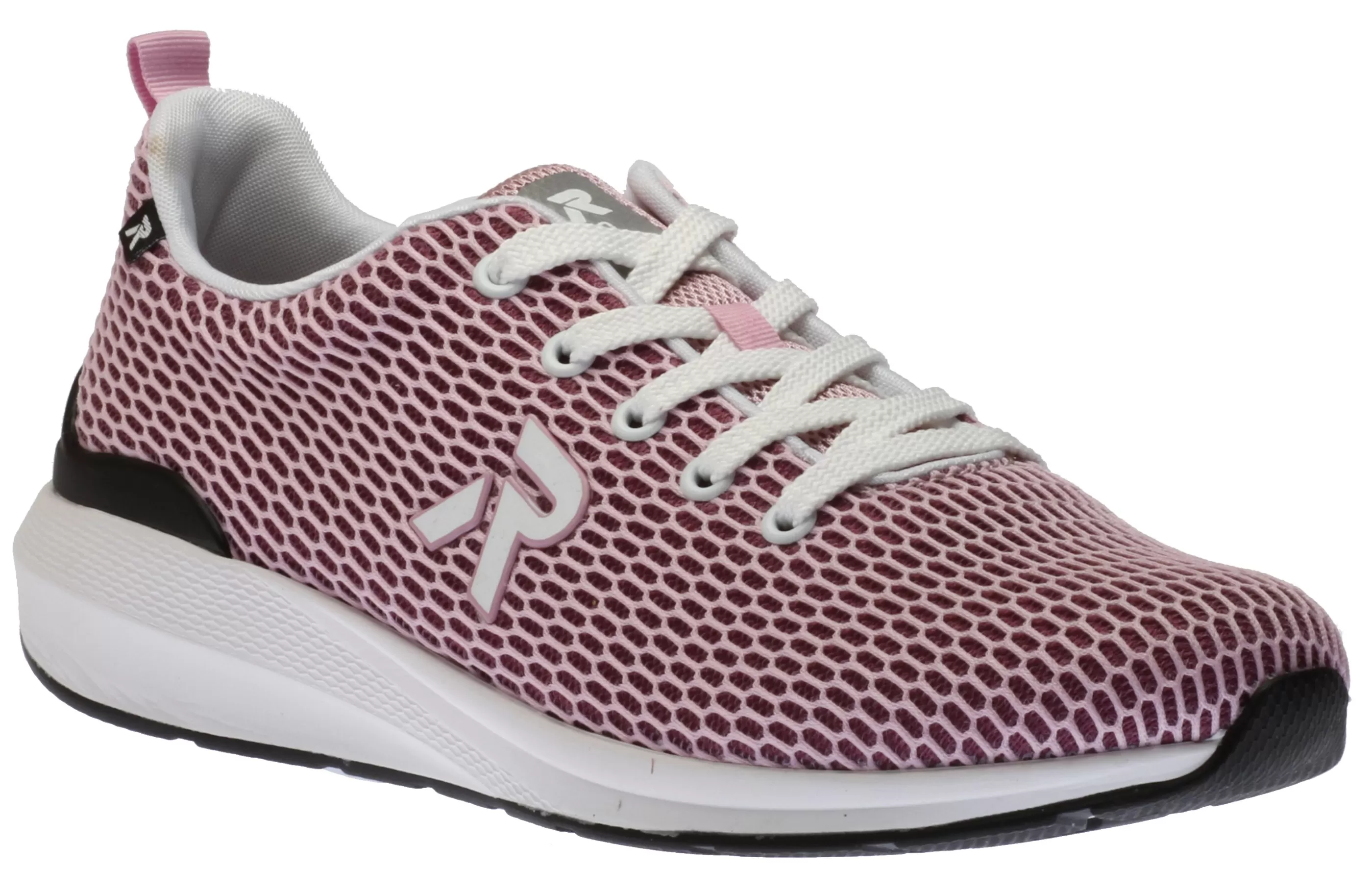 Hot Mesh39 Pink Lace-Up Walking Shoe Women Walking