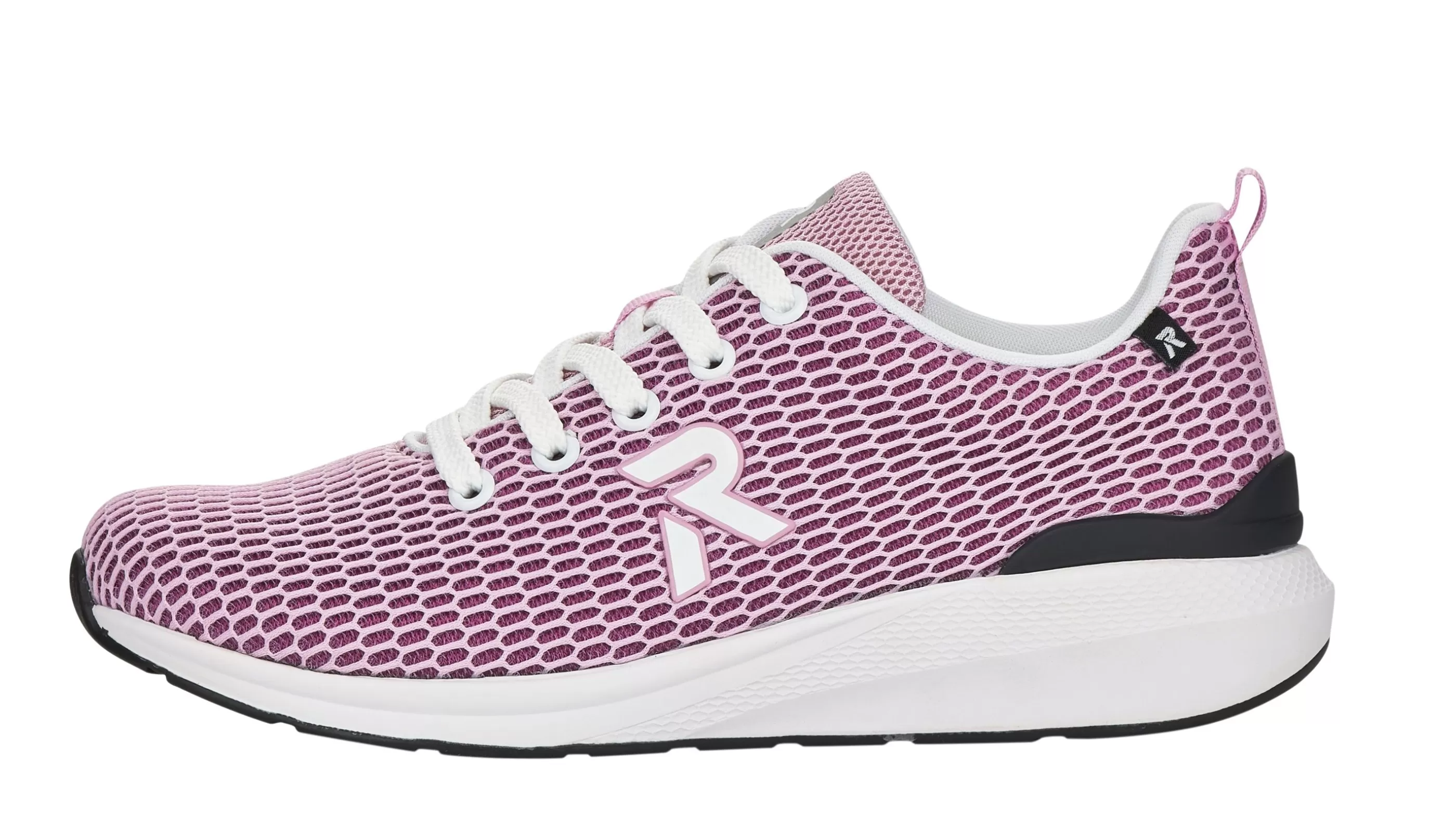 Hot Mesh39 Pink Lace-Up Walking Shoe Women Walking