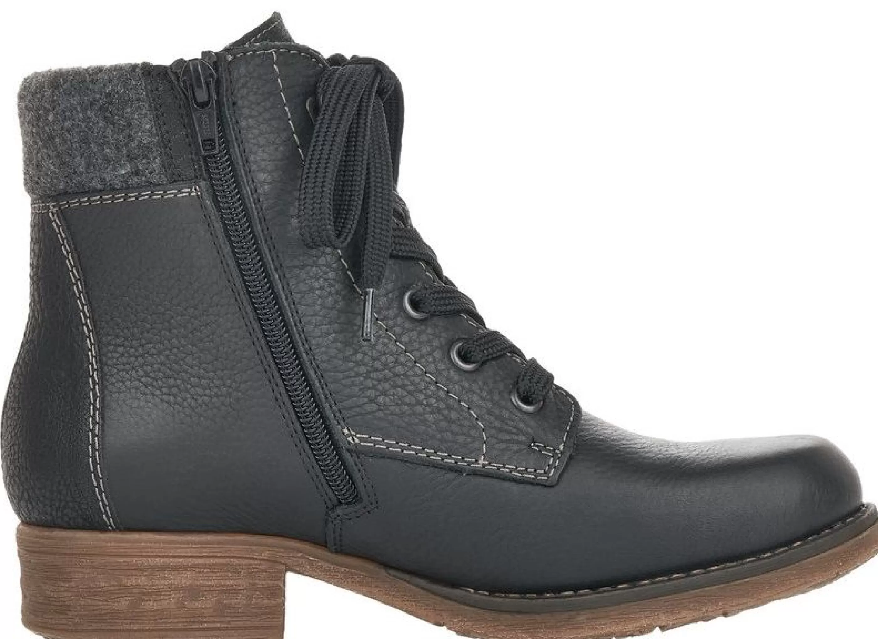 Store Michigan Black Leather Water-Resistant Ankle Boot Women Boot