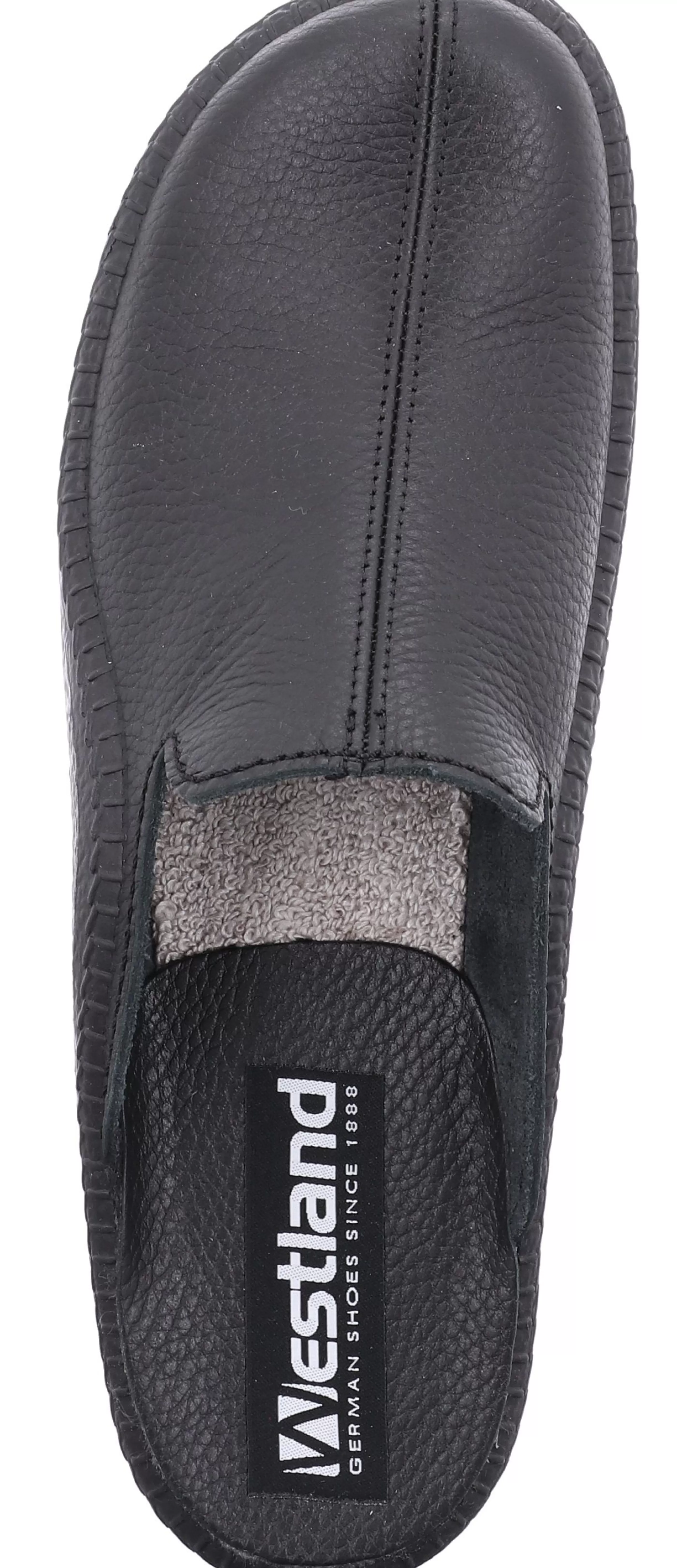 Best Monaco 202G Black Leather Slipper Men Slipper