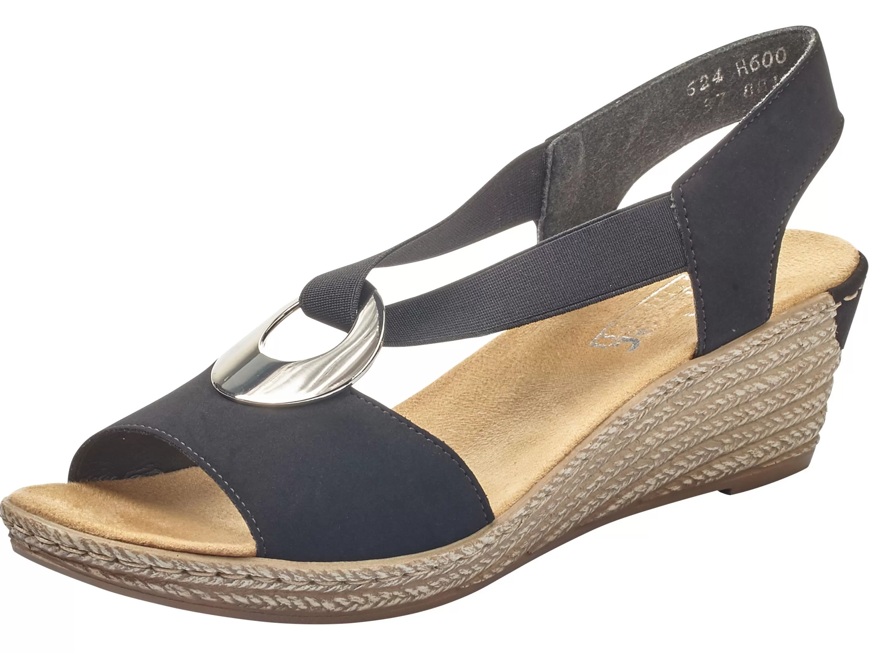 Online Morokko Black Silver Disc Wedge Sandal Women Sandal