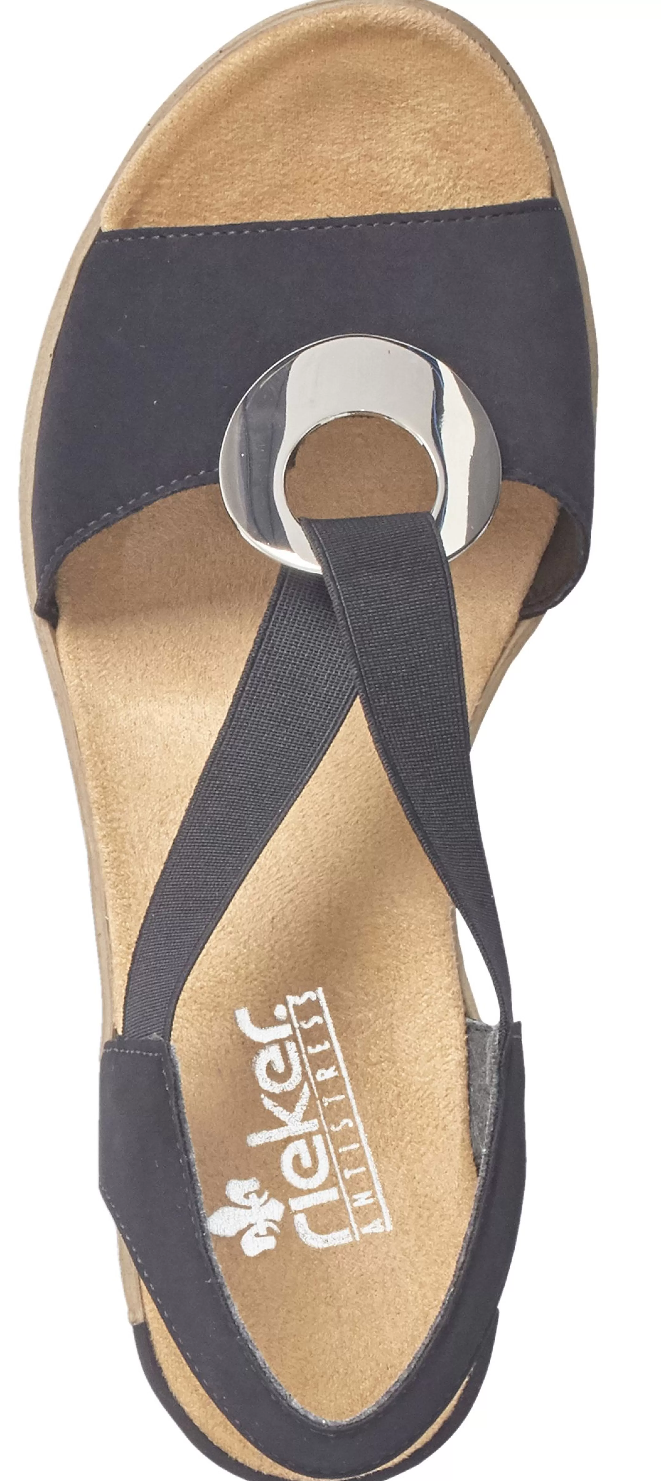 Online Morokko Black Silver Disc Wedge Sandal Women Sandal