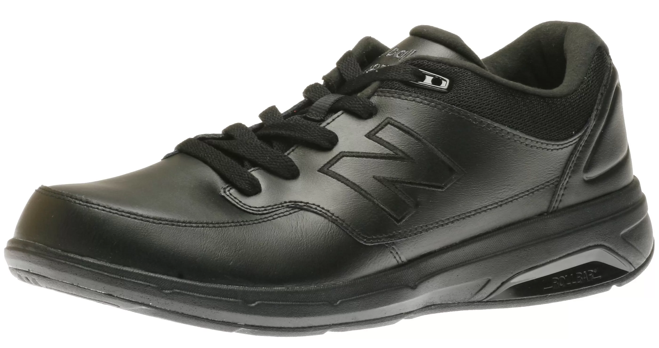 Cheap Mw813Bk Black Leather Walking Shoe Men Walking