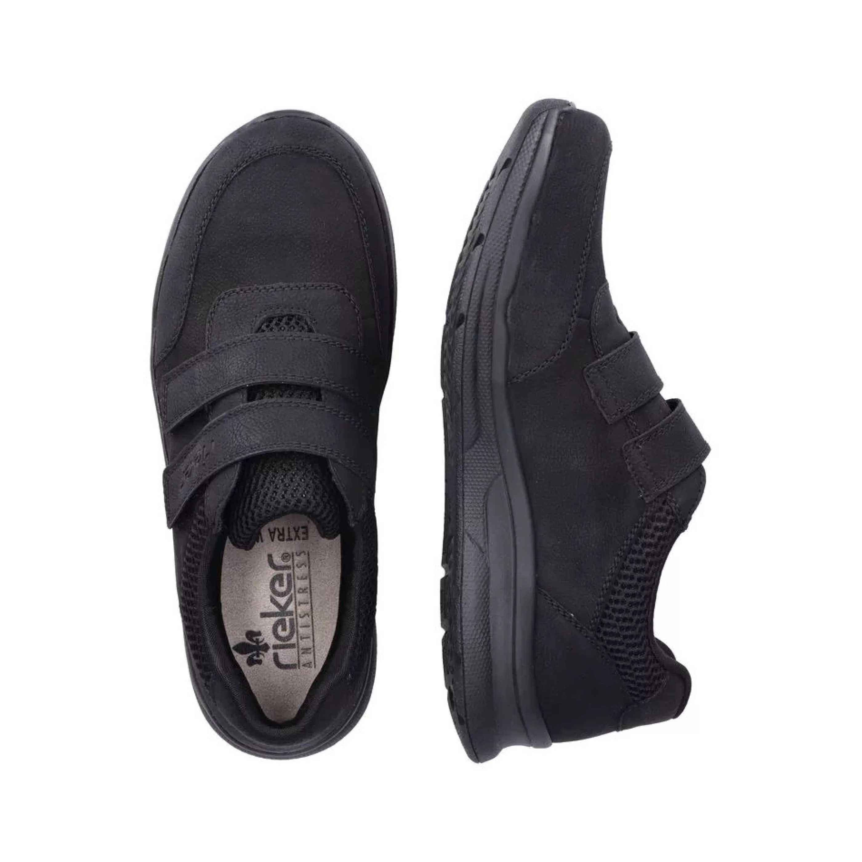 Clearance Nablus Velcro Black Men Walking