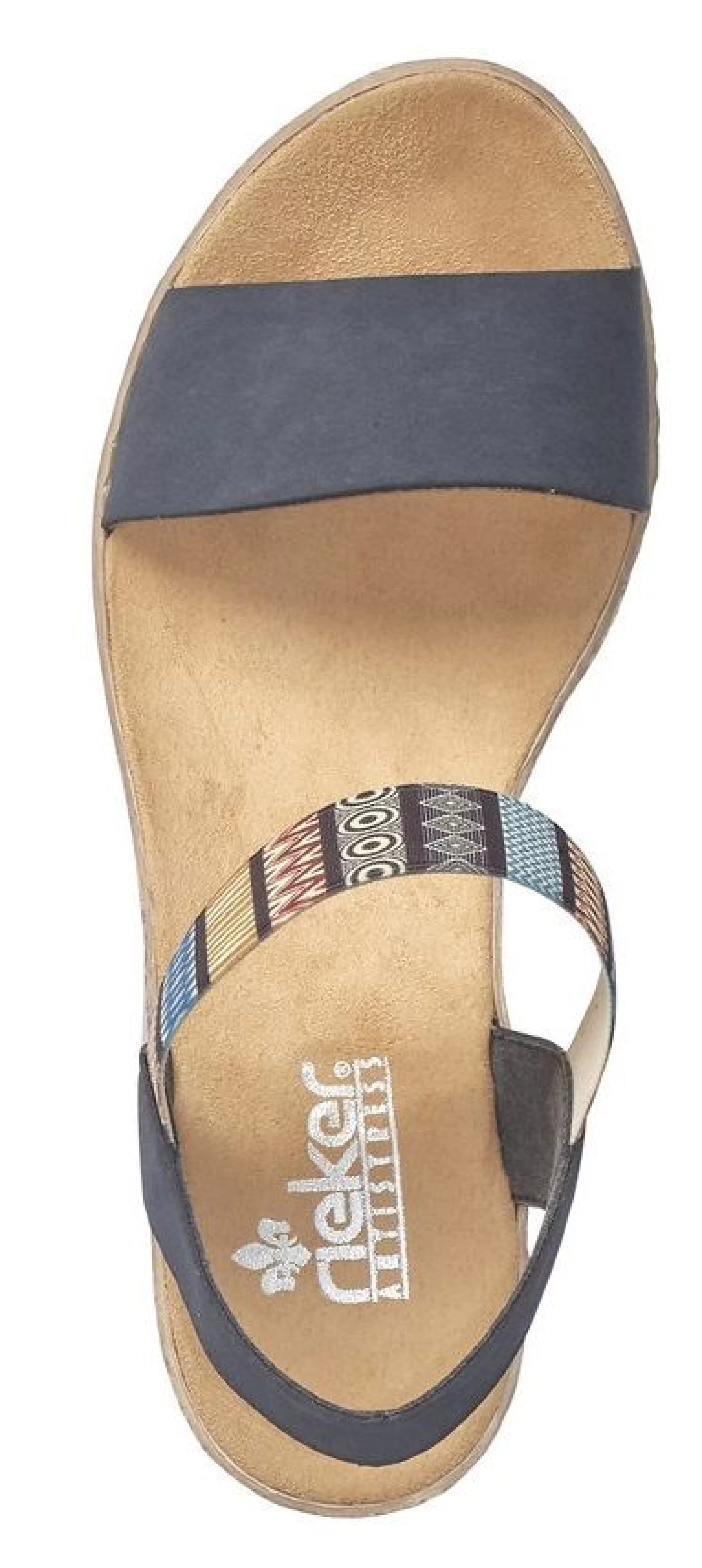 Cheap Namur Blue Print Wedge Sandal Women Sandal