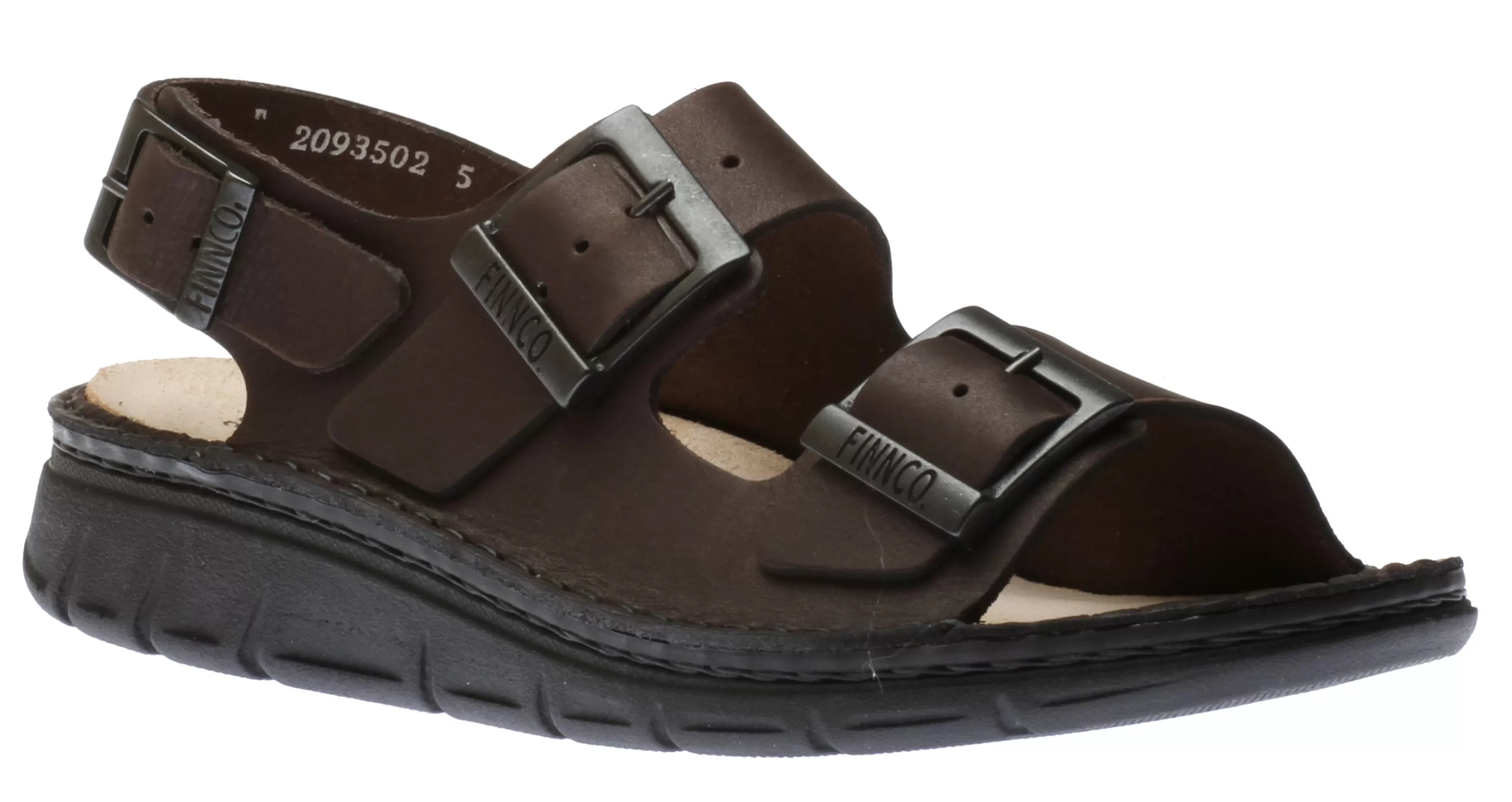 Sale Nevis Grizzly Brown Leather Slingback Sandal Men Sandal