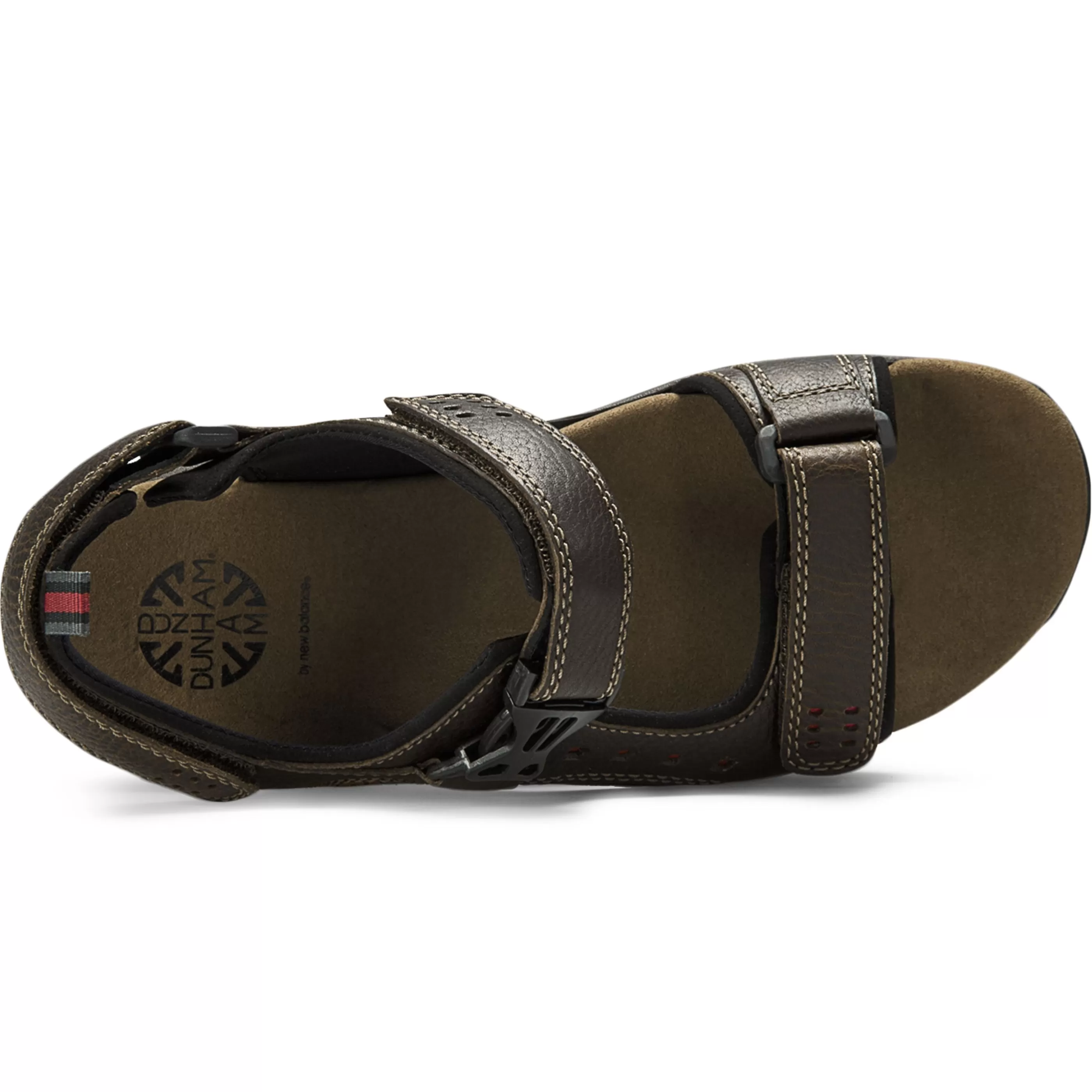 Discount Nolan Brown Leather Adjustable Sandal Men Sandal