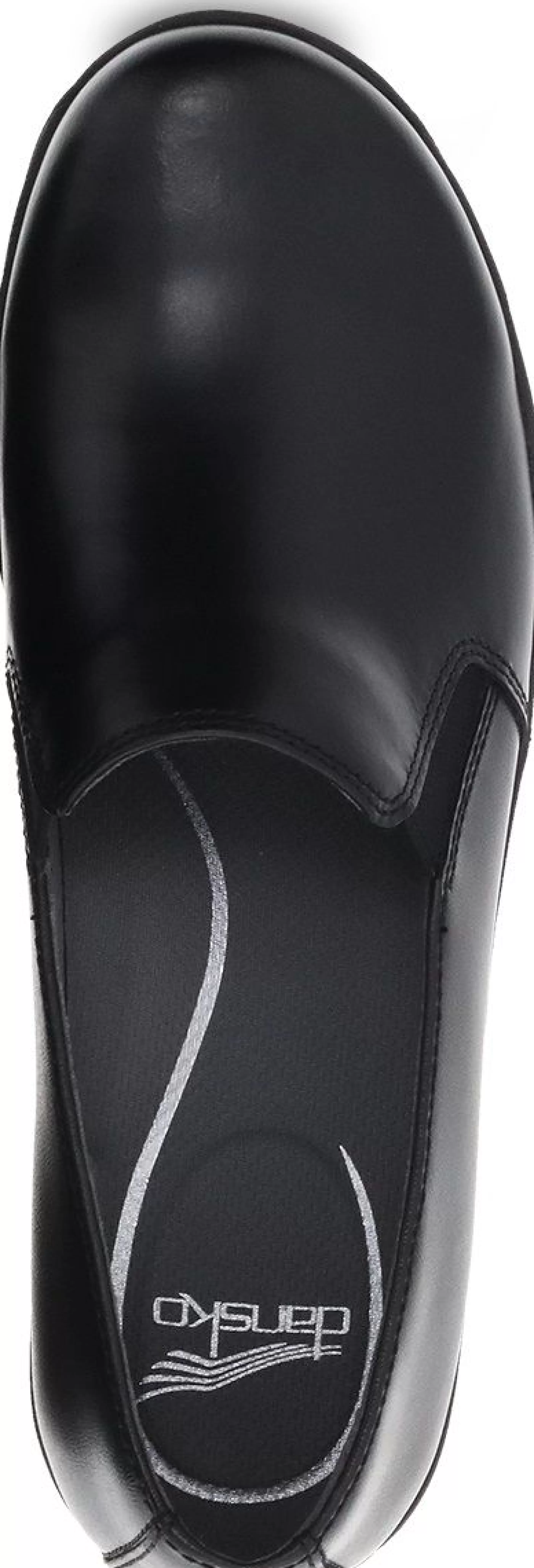 Cheap Nora Black Leather Slip-On Shoe Women Casual