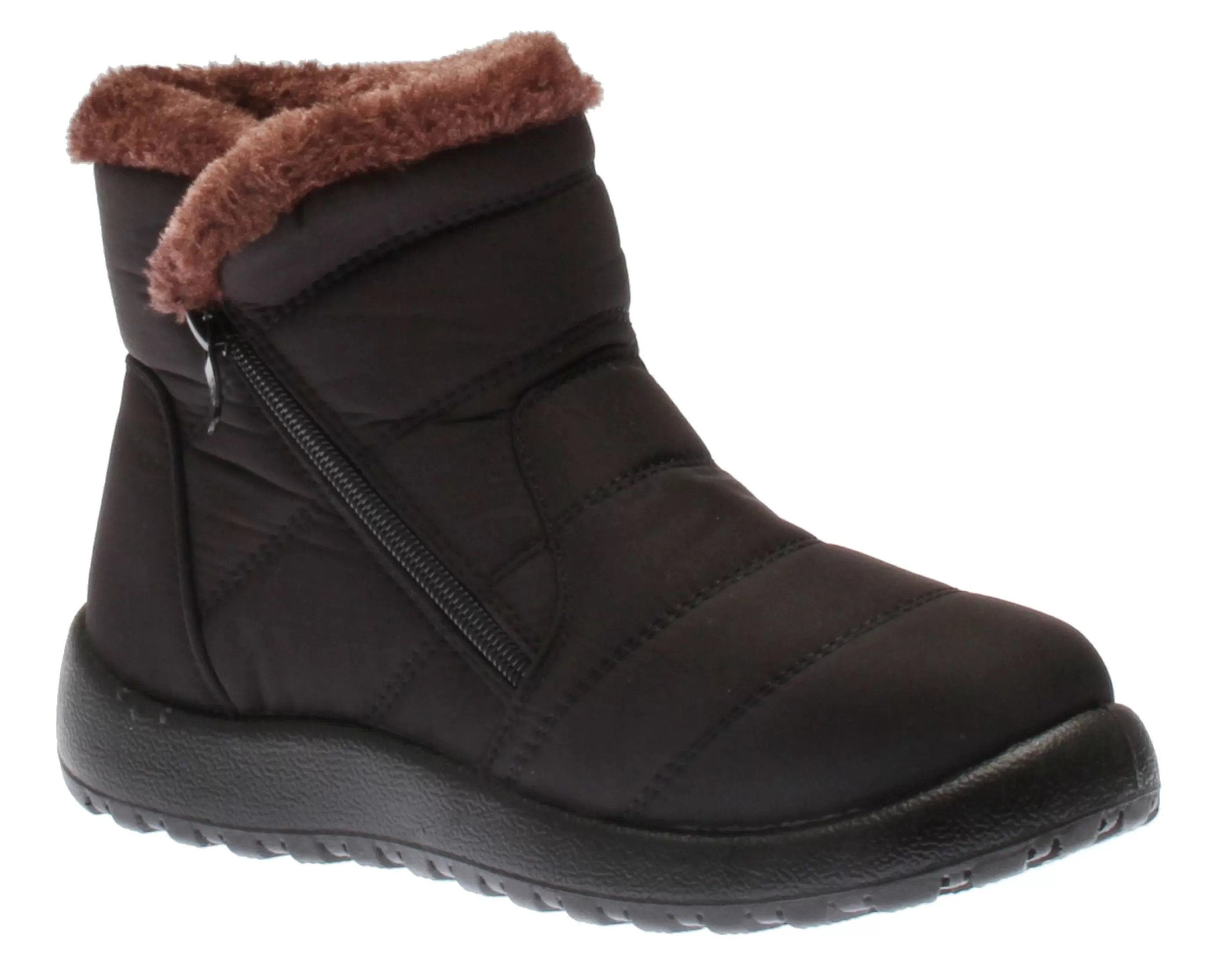 Outlet Nylon Wp Zip Black Women Boot