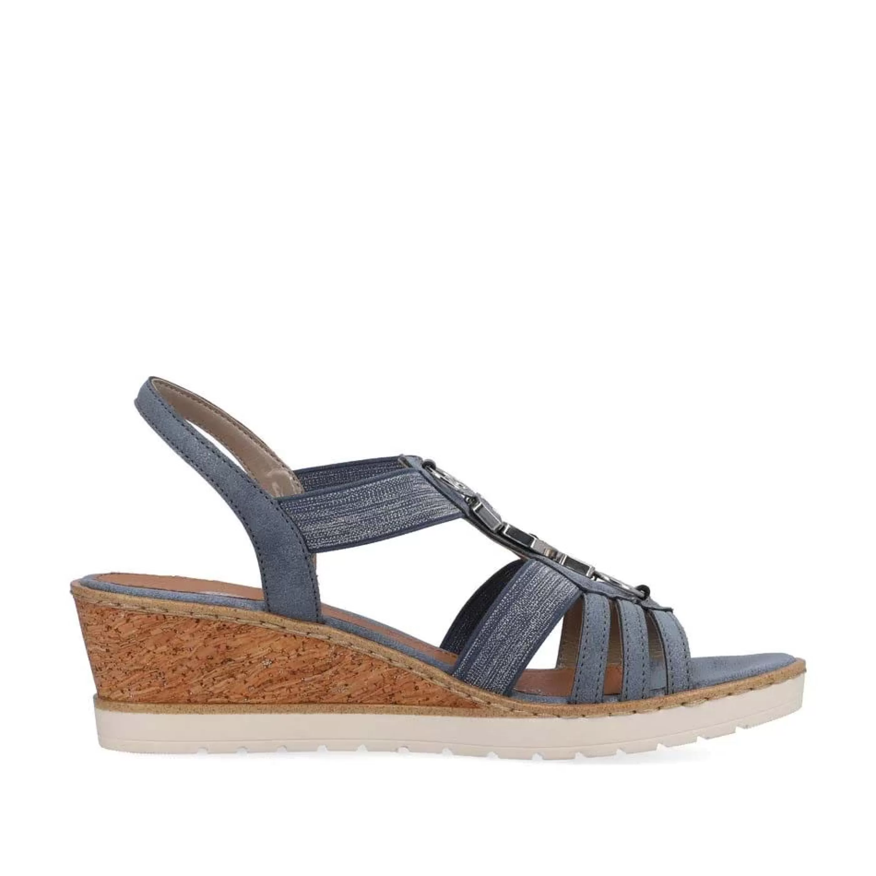 New Odense Elastic Blue Women Sandal