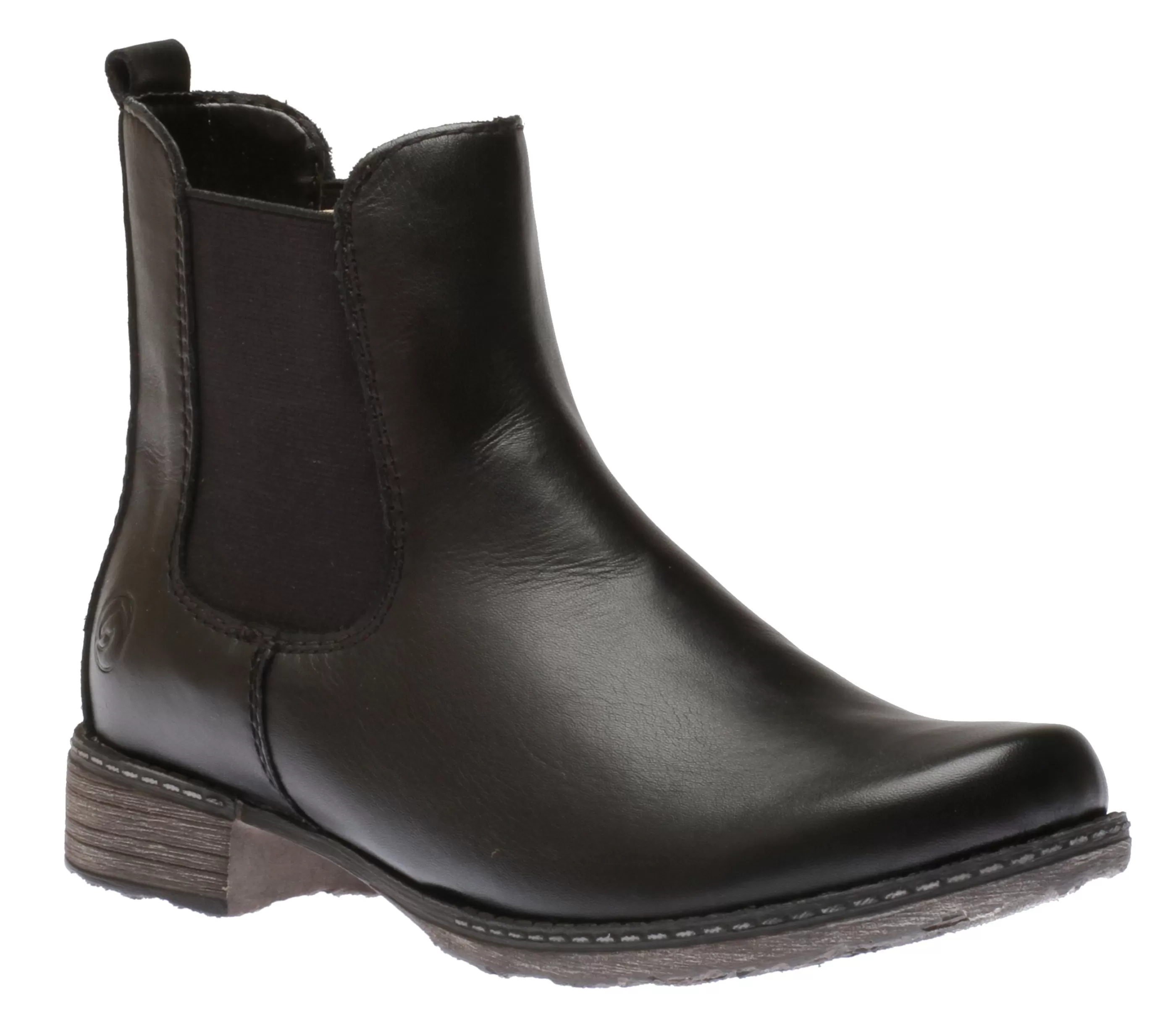 Cheap Odeon Black Leather Chelsea Boot Women Dress Casual