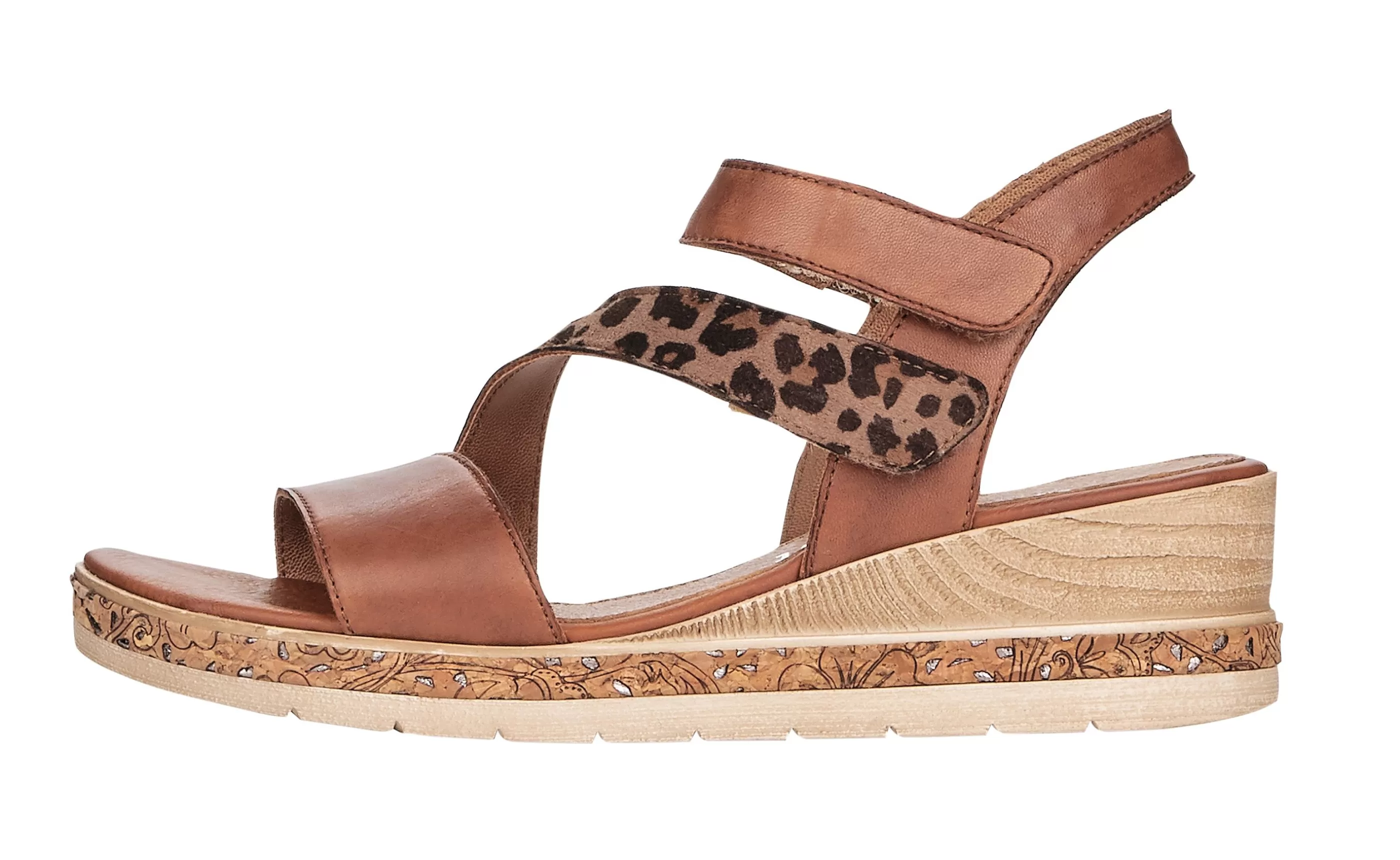 Online Odeon Brown Cheetah Wedge Sandal Women Sandal