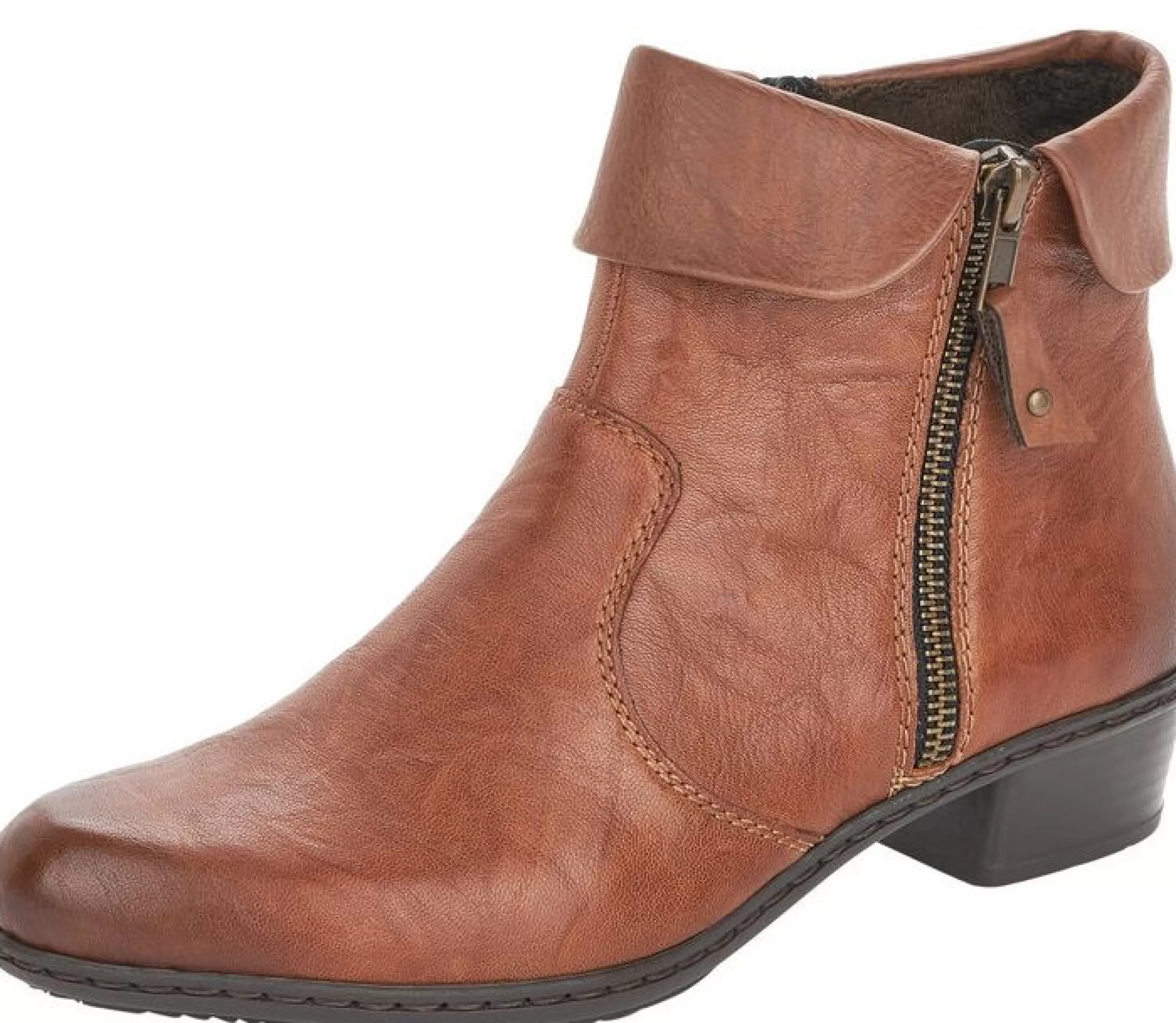 New Ottawa Brown Leather Ankle Boot Women Dress Boot