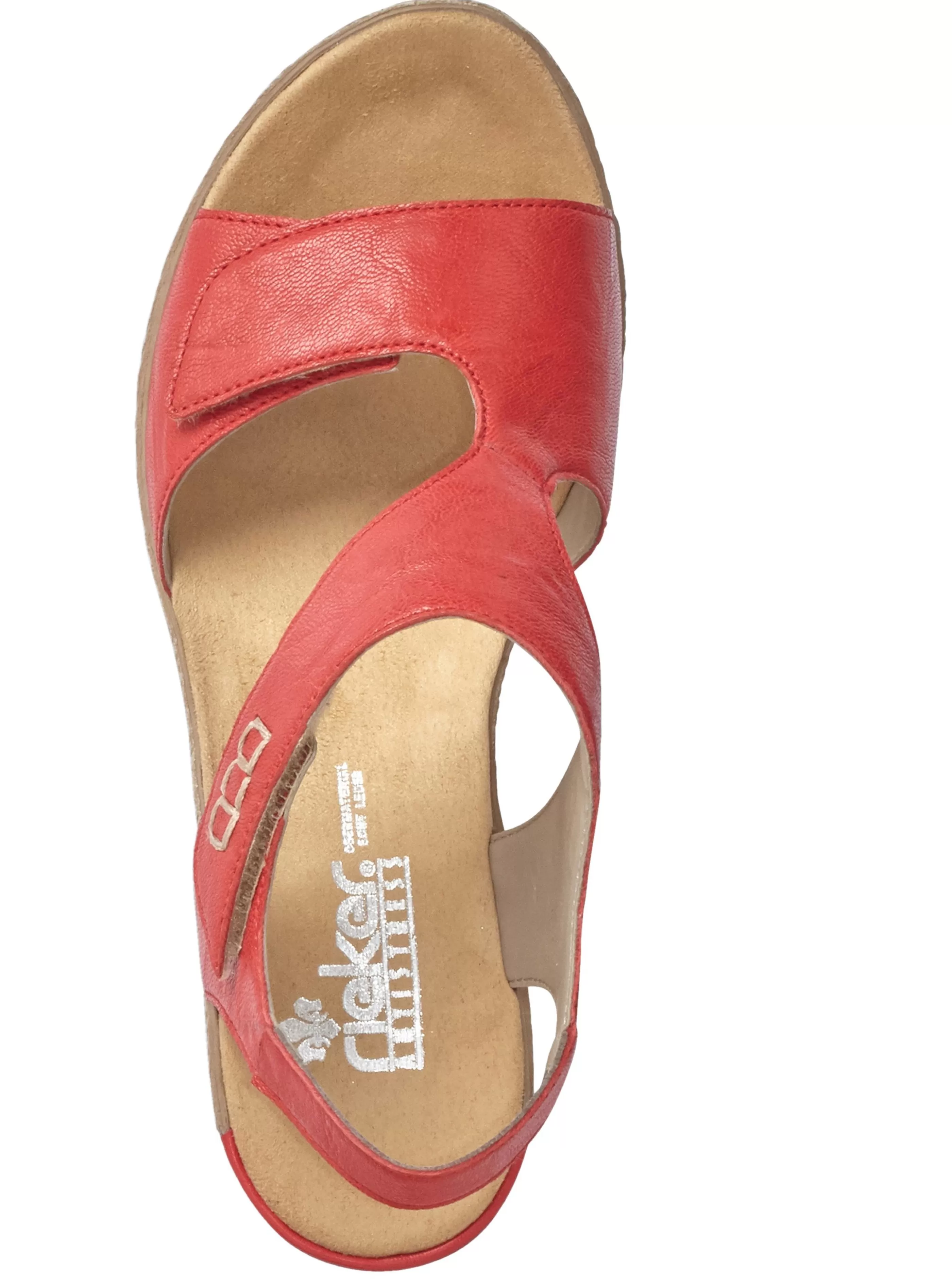 Flash Sale Ottawa Red Leather Wedge Sandal Women Sandal