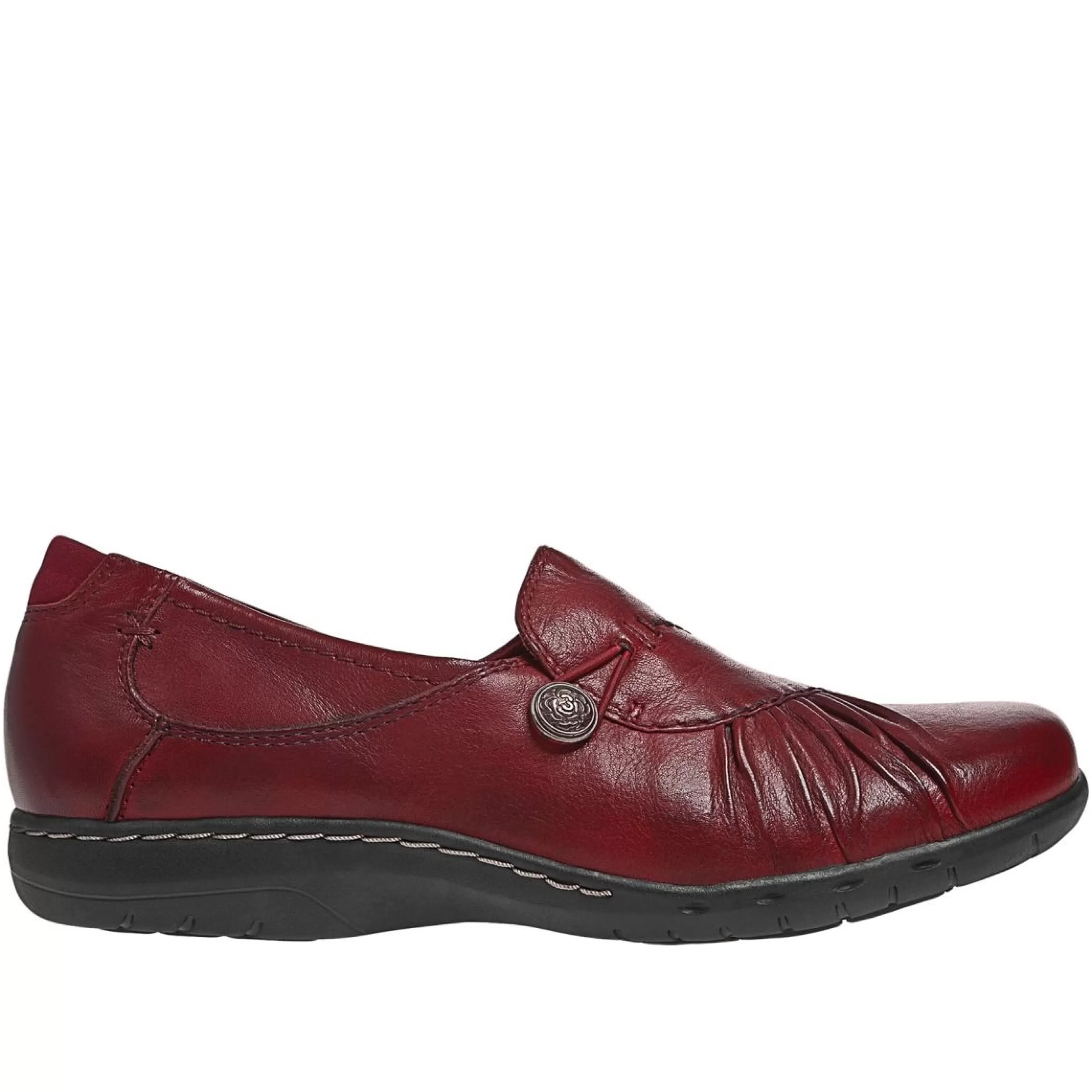 Outlet Paulette Red Slip-On Flat Women Casual