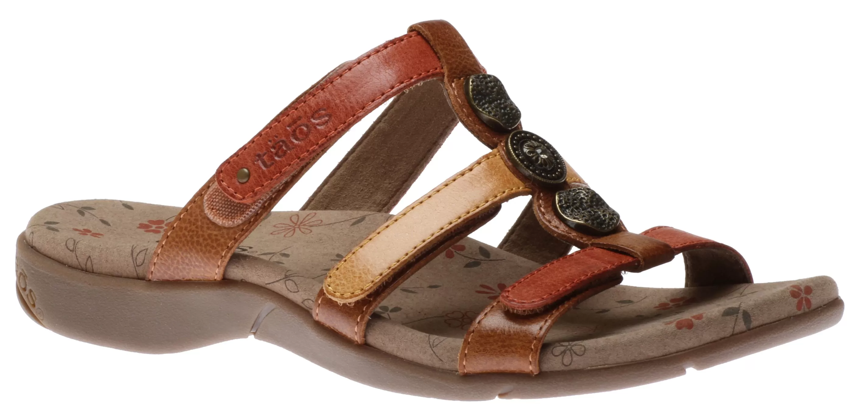 Best Sale Prize 3 Harvest Multicolour Leather Slide Sandal Women Slide