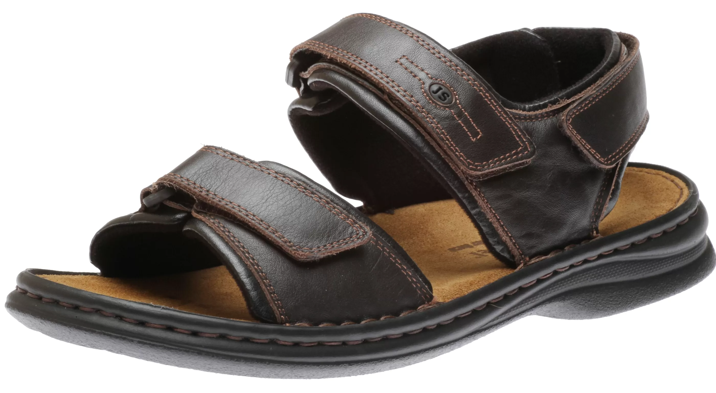 Outlet Rafe Brown Moro Black Leather Sandal Men Sandal