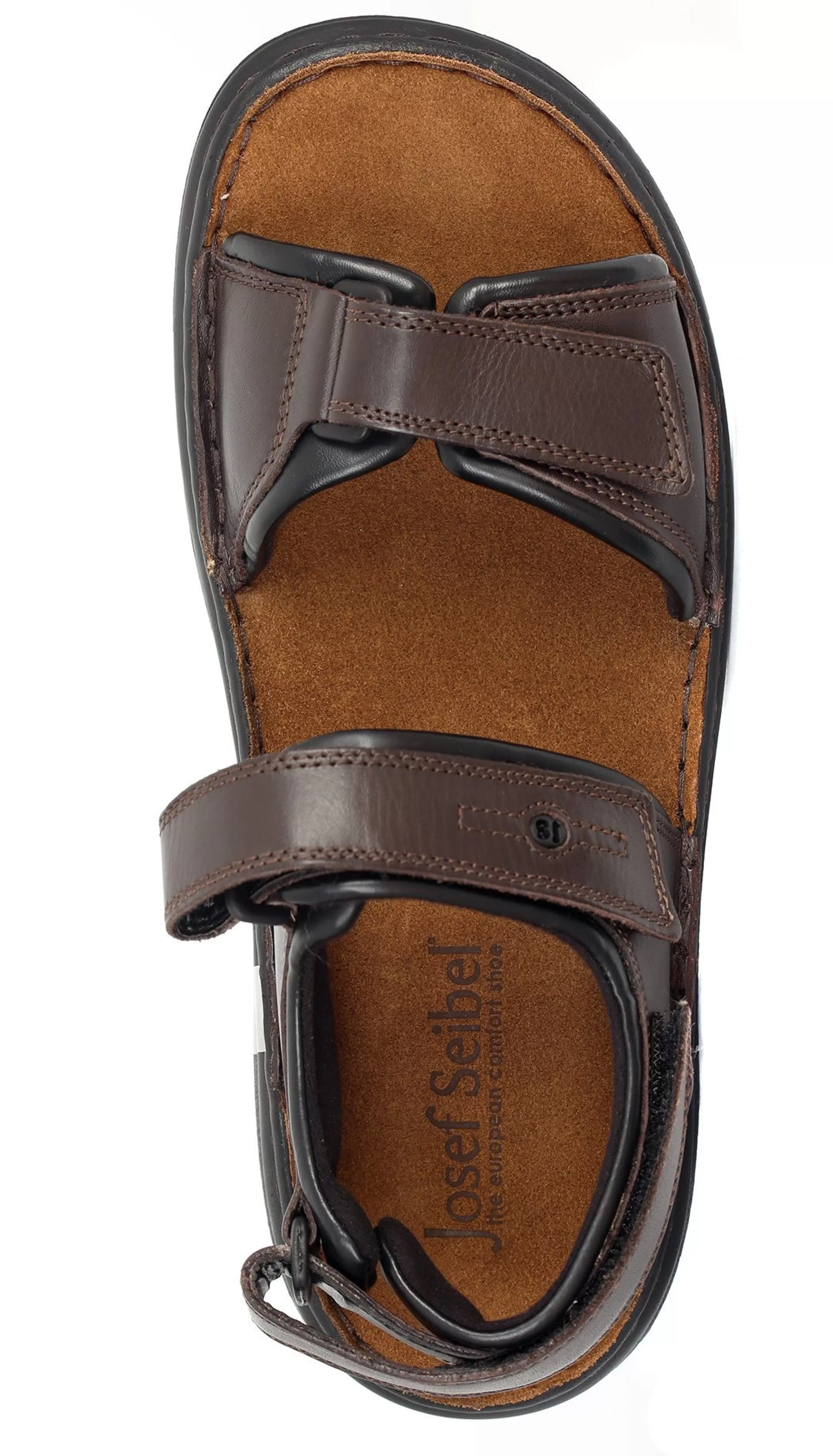 Outlet Rafe Brown Moro Black Leather Sandal Men Sandal