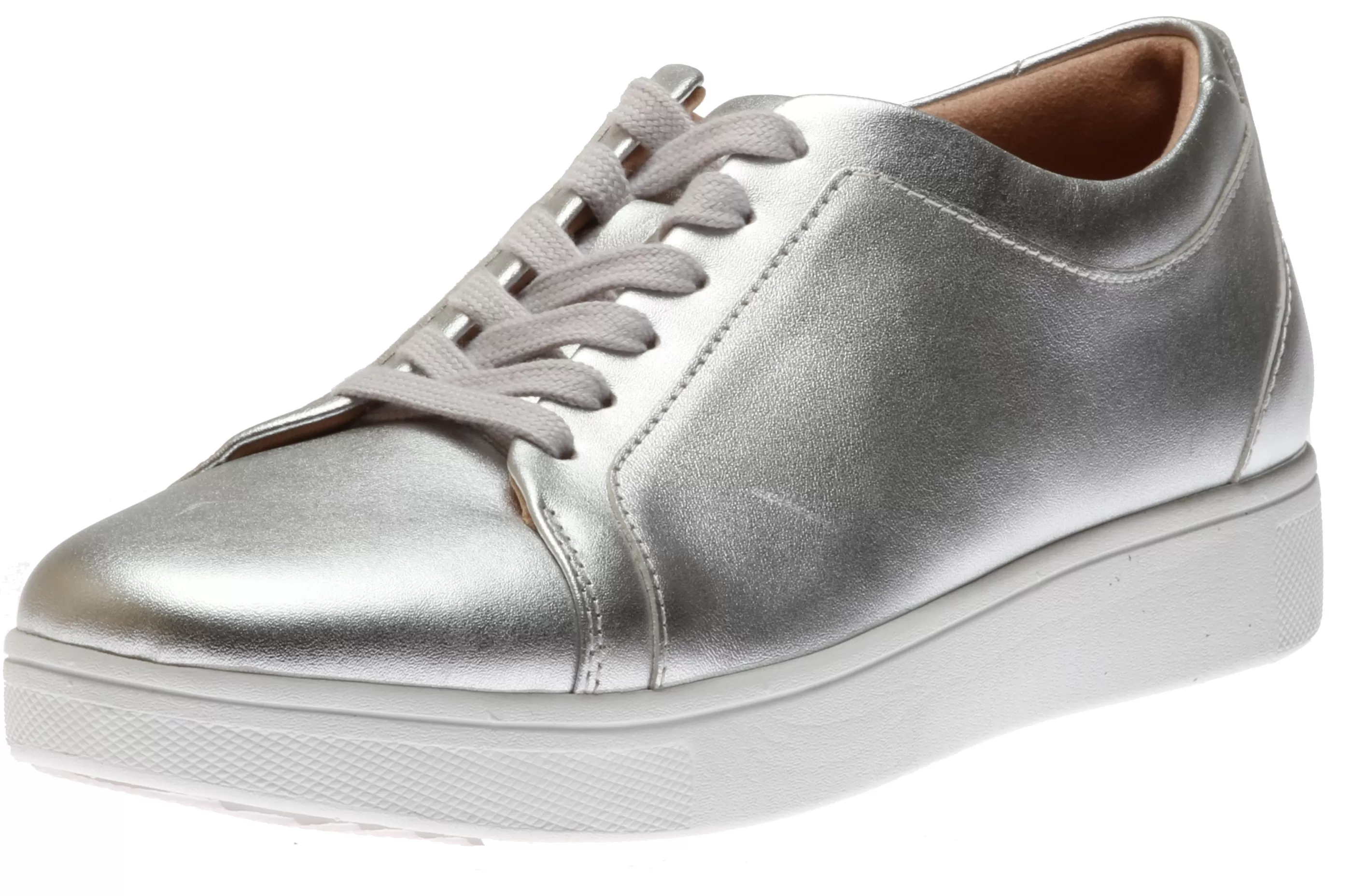 Discount Rally Silver Leather Sneaker Women Casual