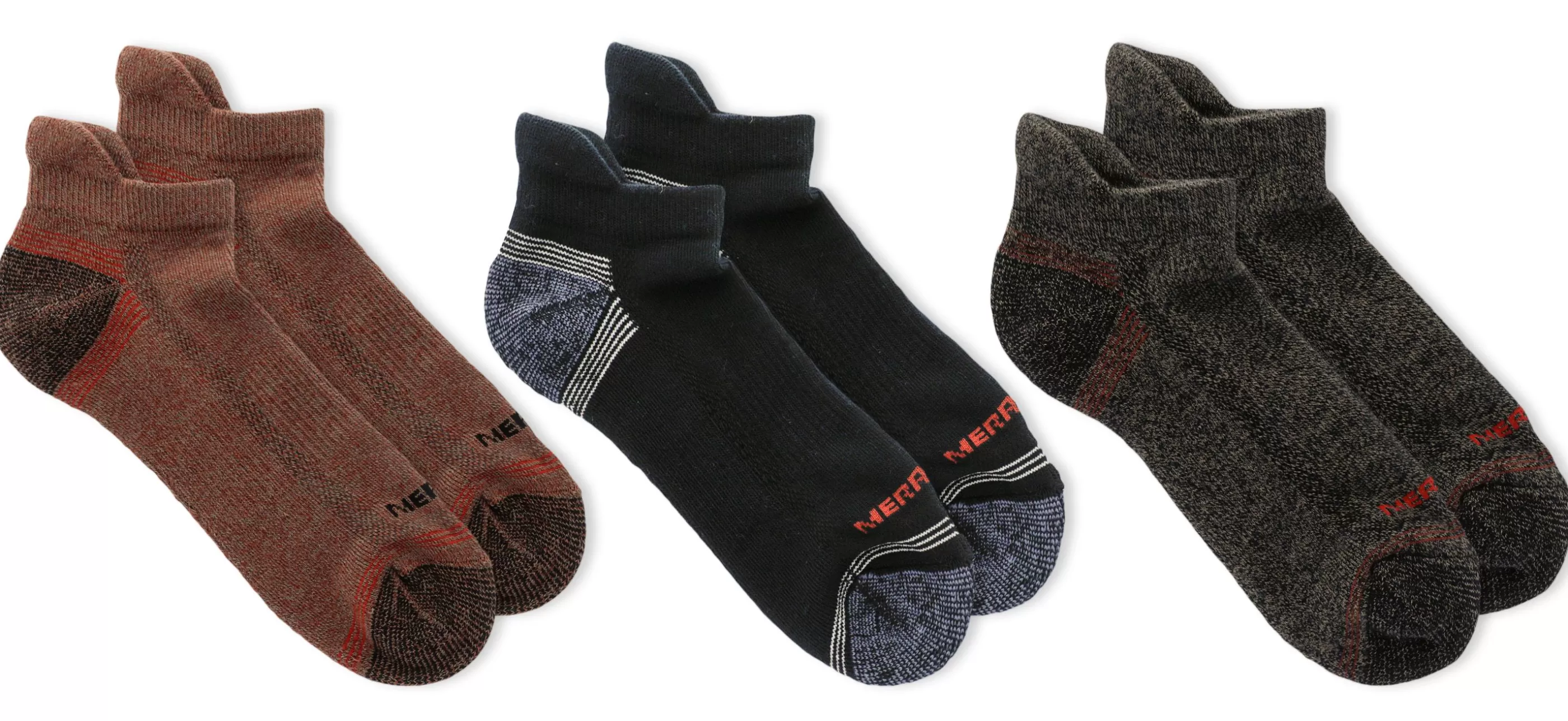 Store Repreve 3-Pack Low Cut Tab Socks Brick Accessories Socks