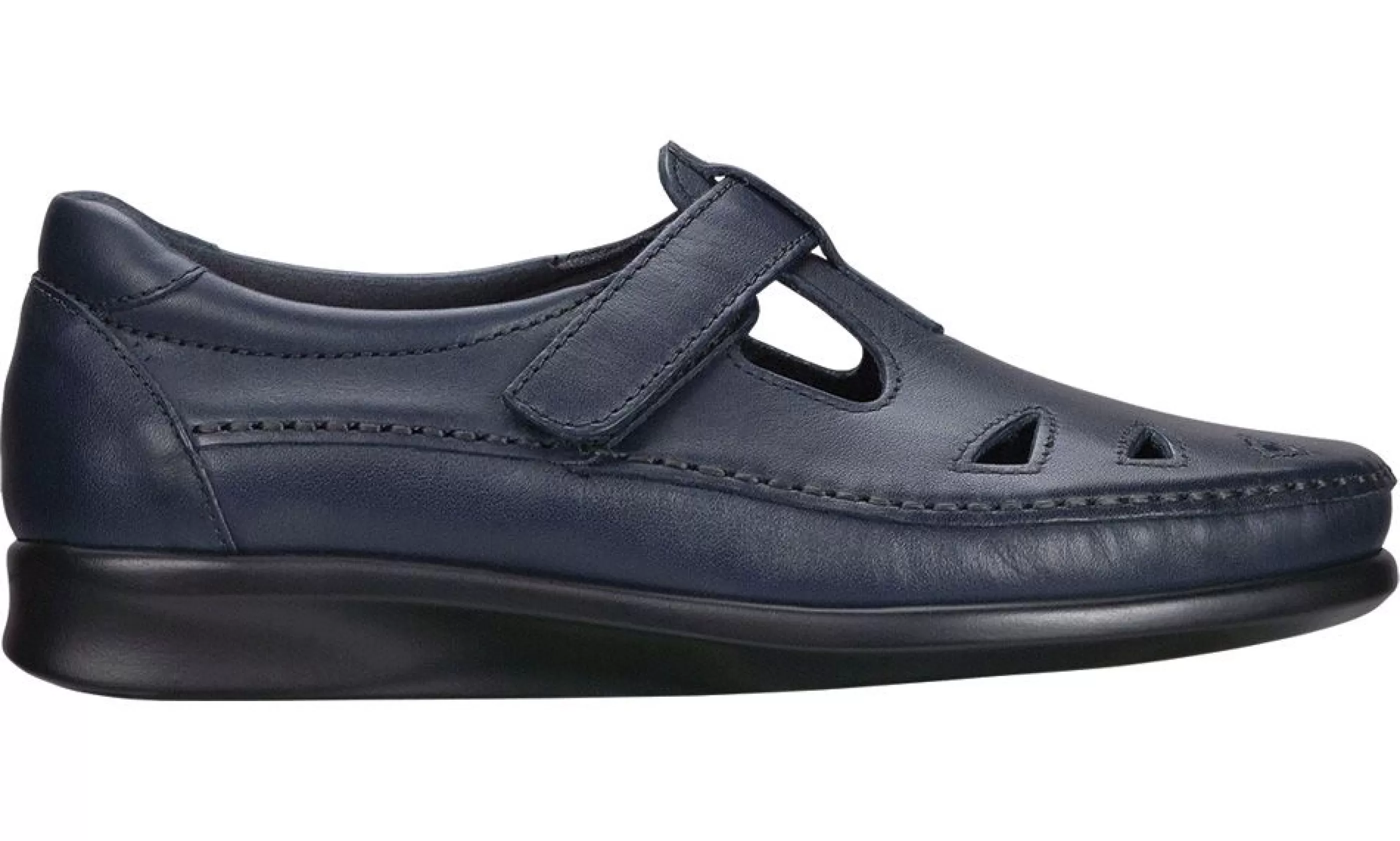 Sale Roamer Navy Leather Slip-On Loafer Women Casual