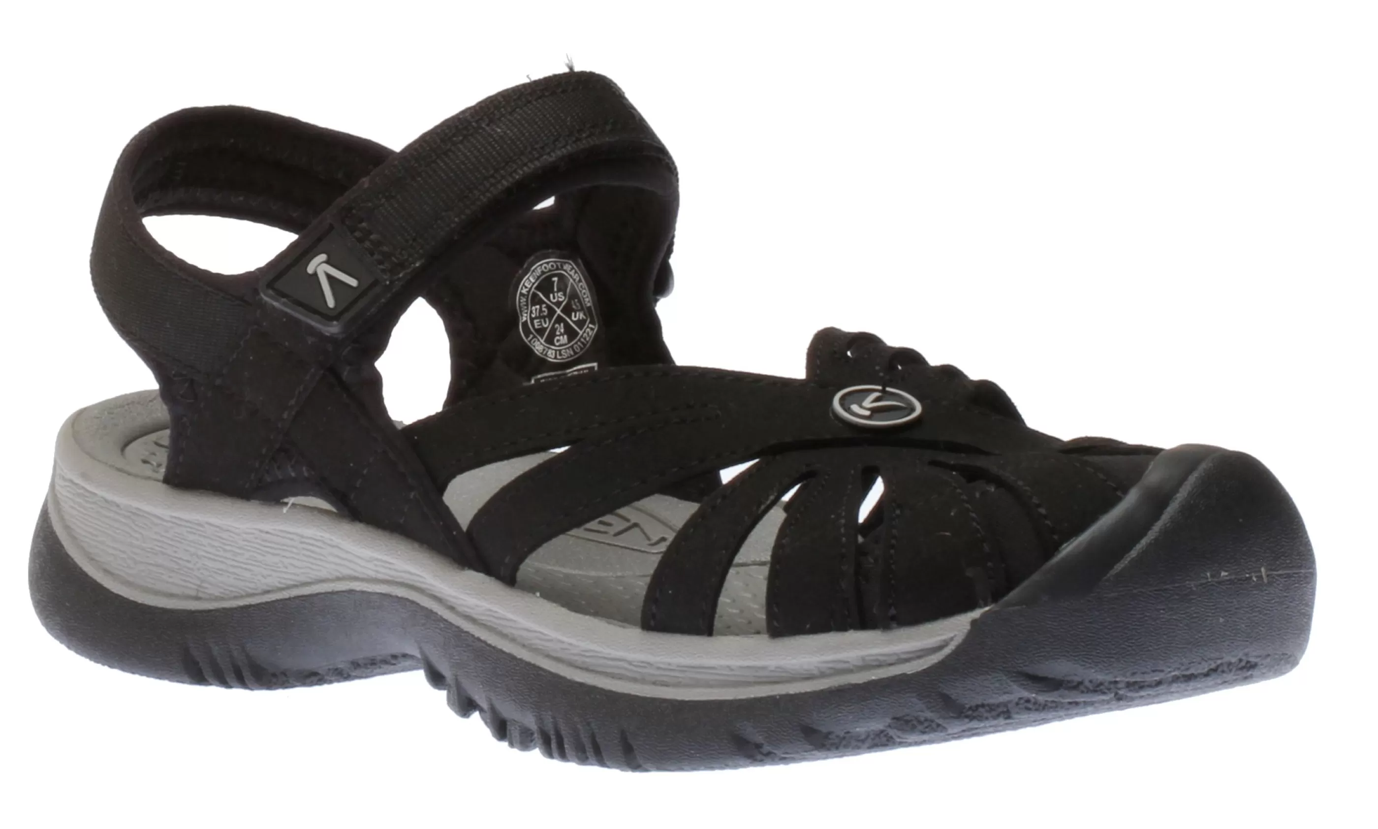 Hot Rose Black Sports Sandal Women Walking