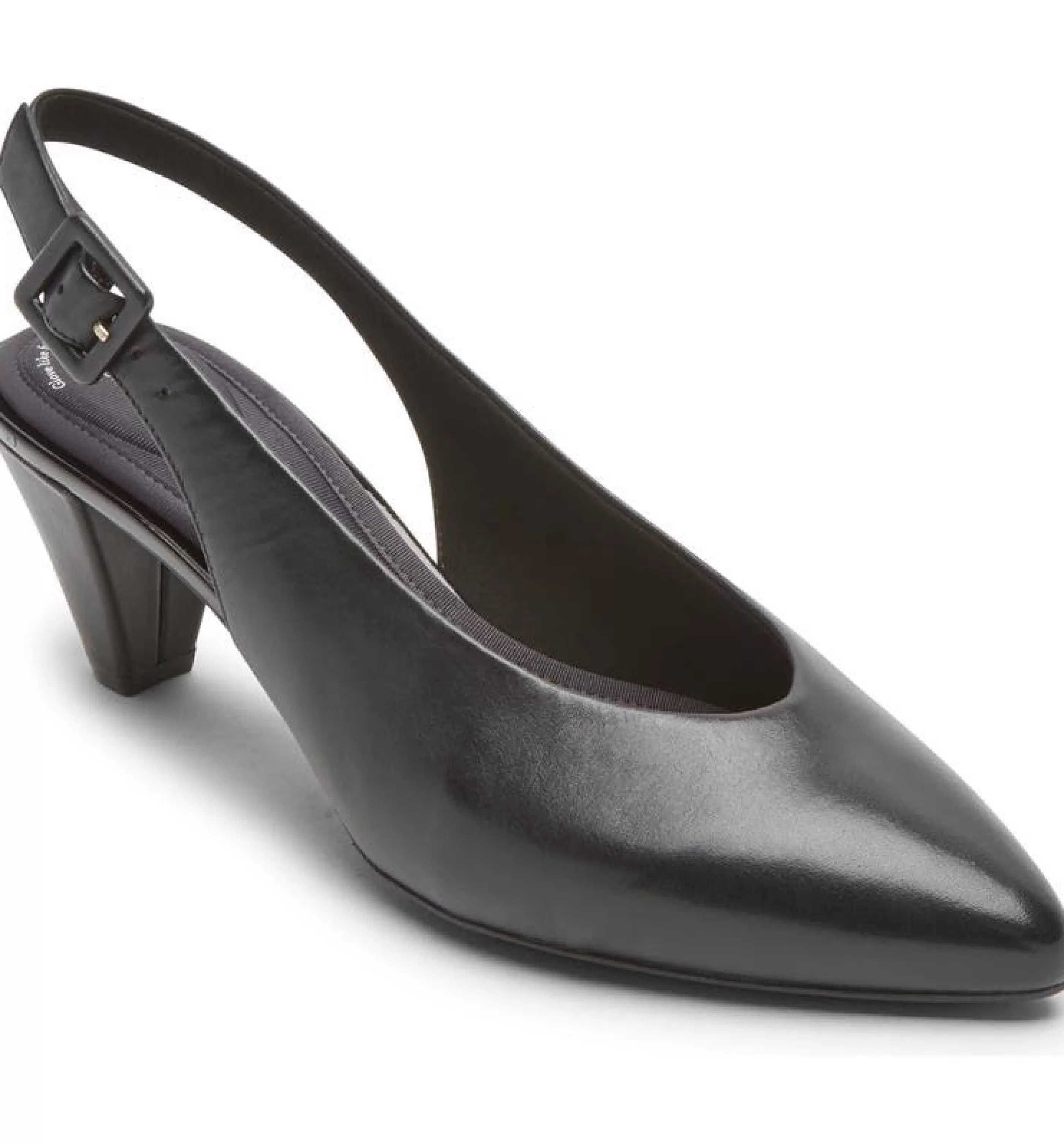 Shop Saleya Black Leather Dress Slingback Pump Women Dress